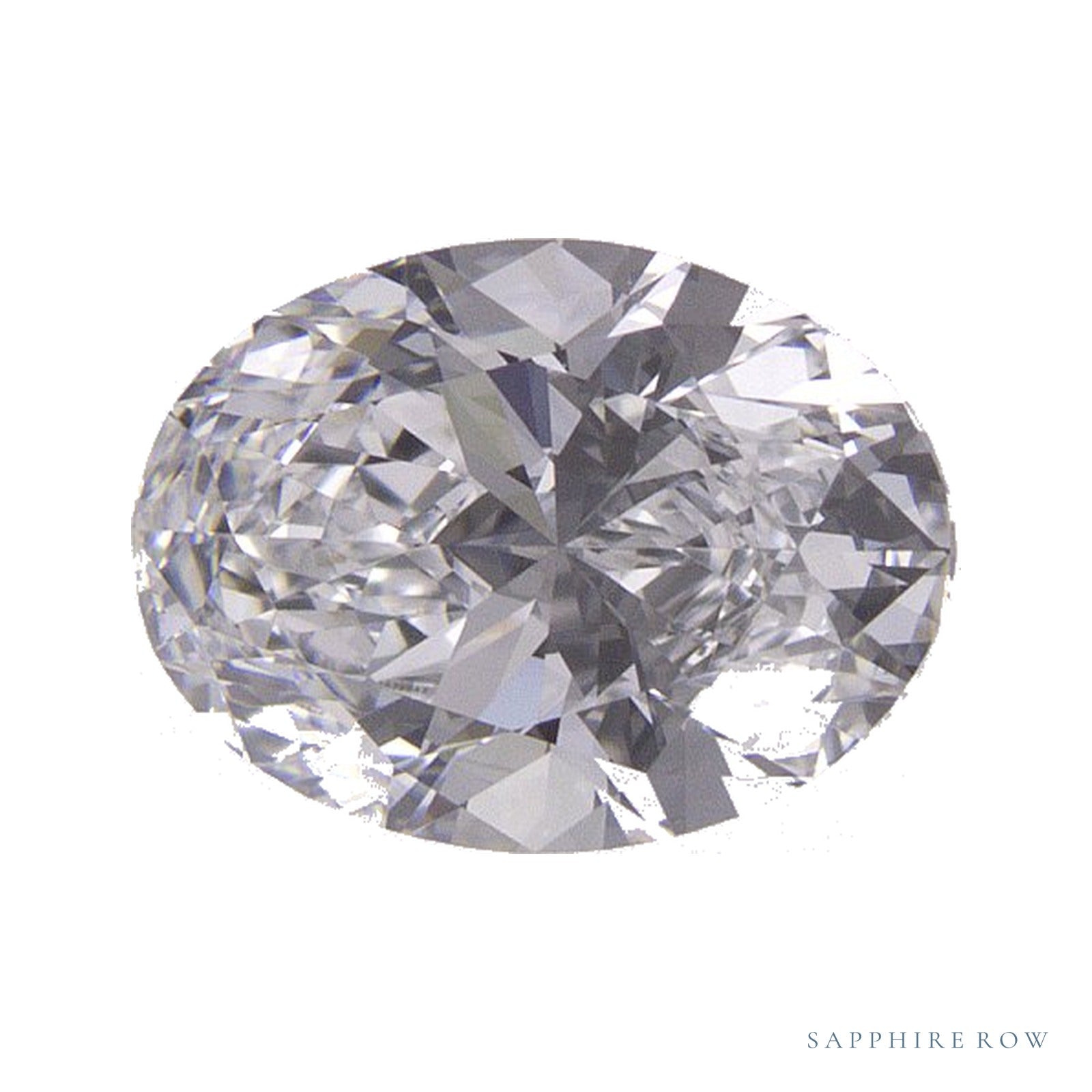 1.02 ct lab-grown diamond, oval cut | Sapphire Row · cut4