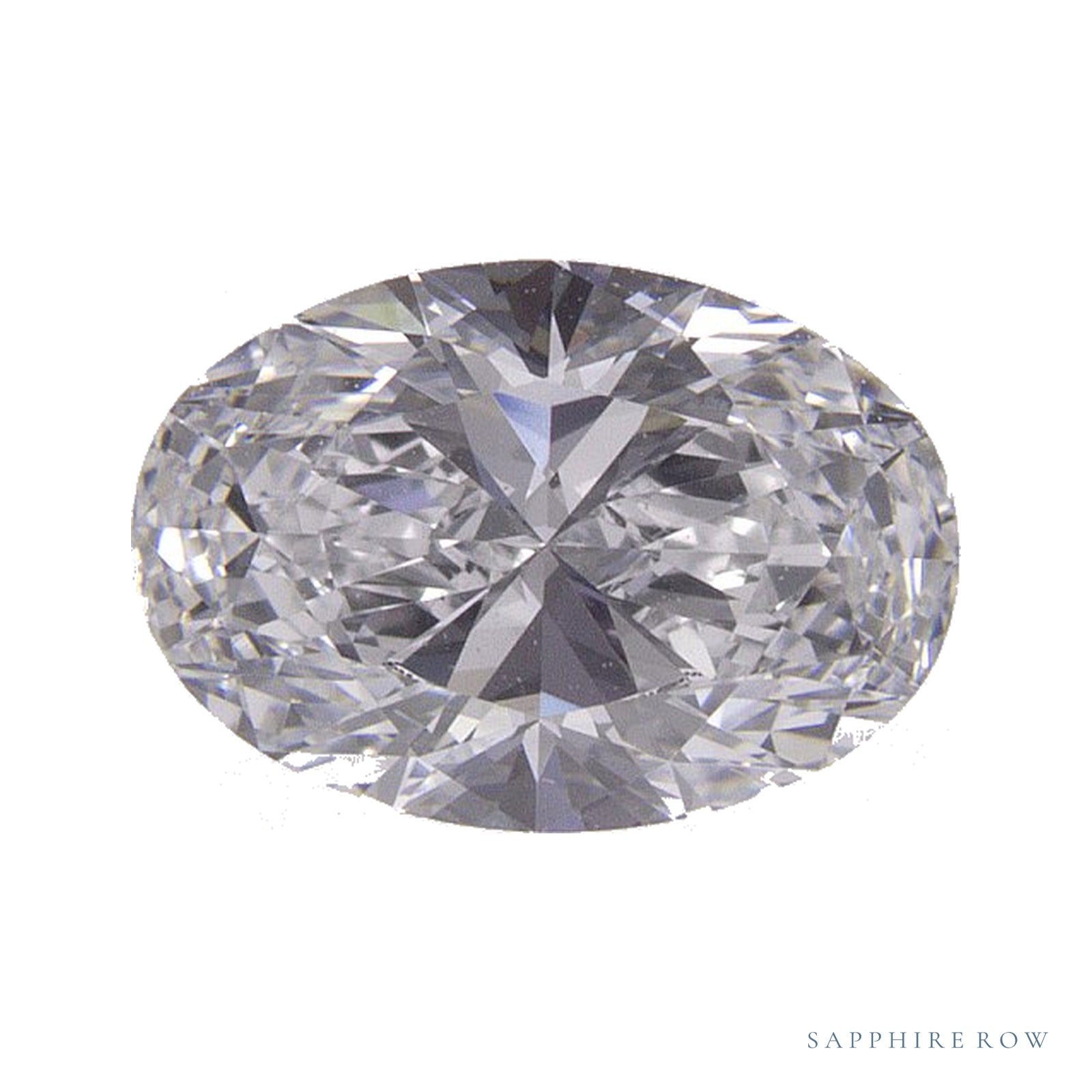 1.02 ct lab-grown diamond, oval cut | Sapphire Row · cut4