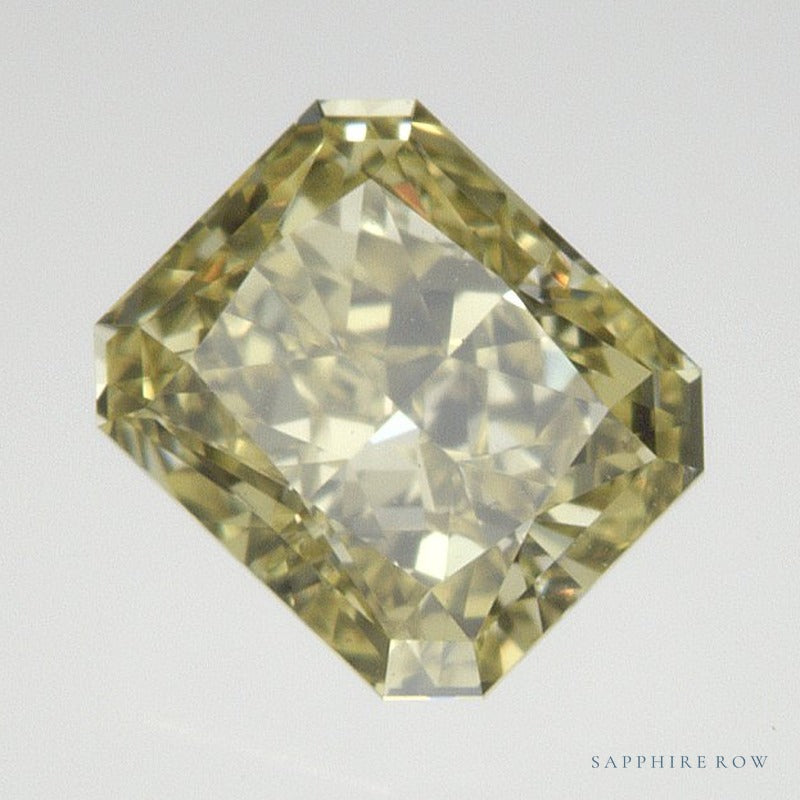 1.01 ct lab-grown fancy intense yellow diamond, radiant cut | Sapphire Row · cut7