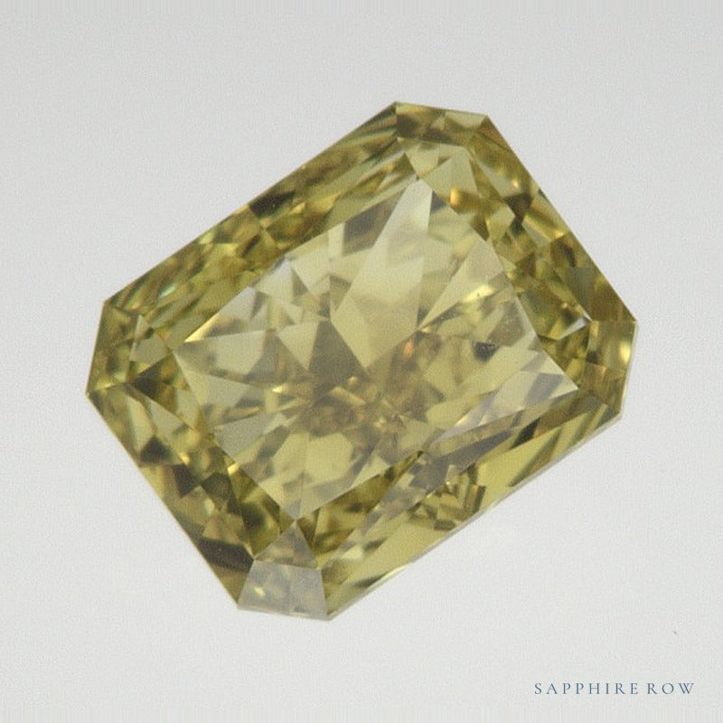 1.01 ct lab-grown fancy vivid yellow diamond, radiant cut | Sapphire Row · cut7