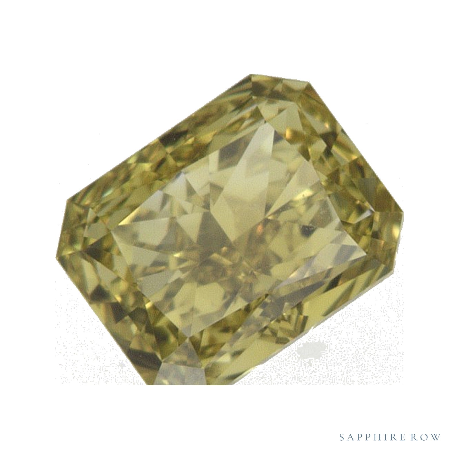 1.01 ct lab-grown fancy vivid yellow diamond, radiant cut | Sapphire Row · cut4