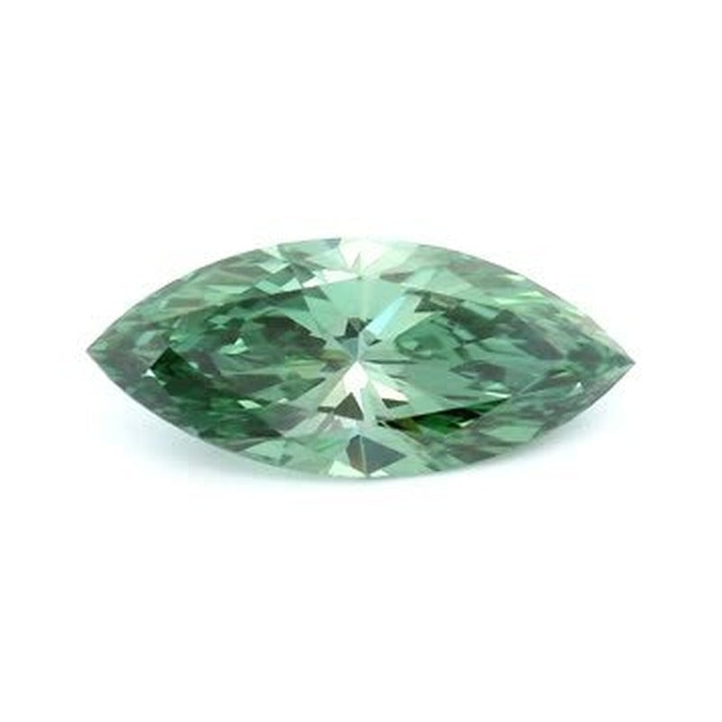 1.01 ct lab-grown fancy vivid green diamond, marquise cut | Sapphire Row · cut7