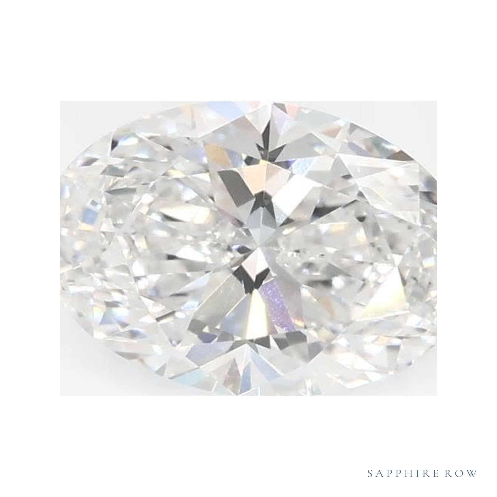 1.01 ct lab-grown diamond, oval cut | Sapphire Row · cut4