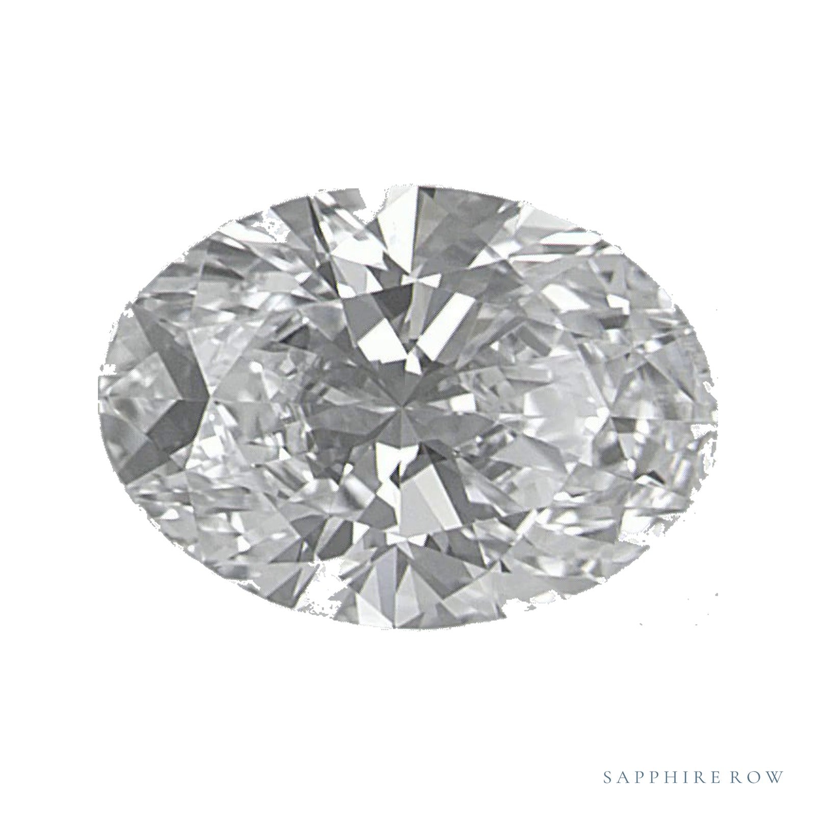 1.01 ct lab-grown diamond, oval cut | Sapphire Row · cut4