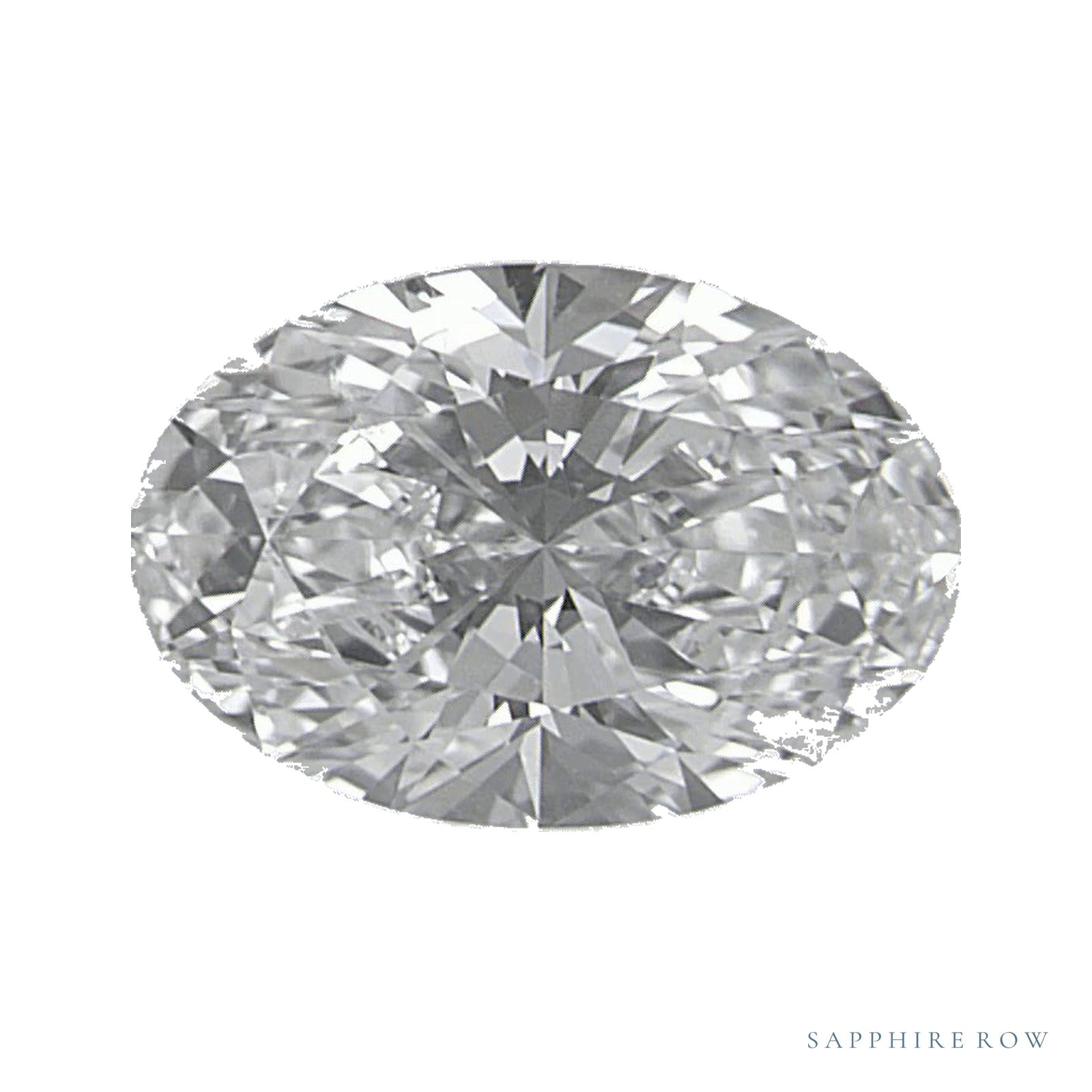 1.01 ct lab-grown diamond, oval cut | Sapphire Row · cut4