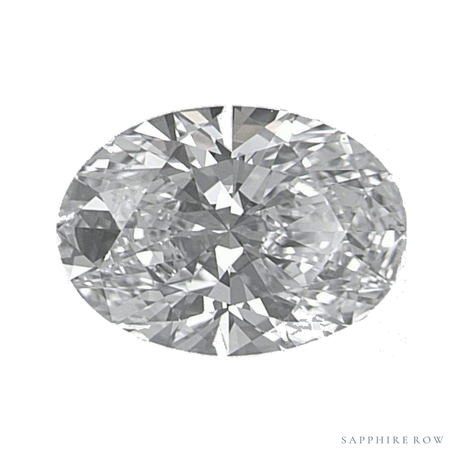 1.01 ct lab-grown diamond, oval cut | Sapphire Row · cut4
