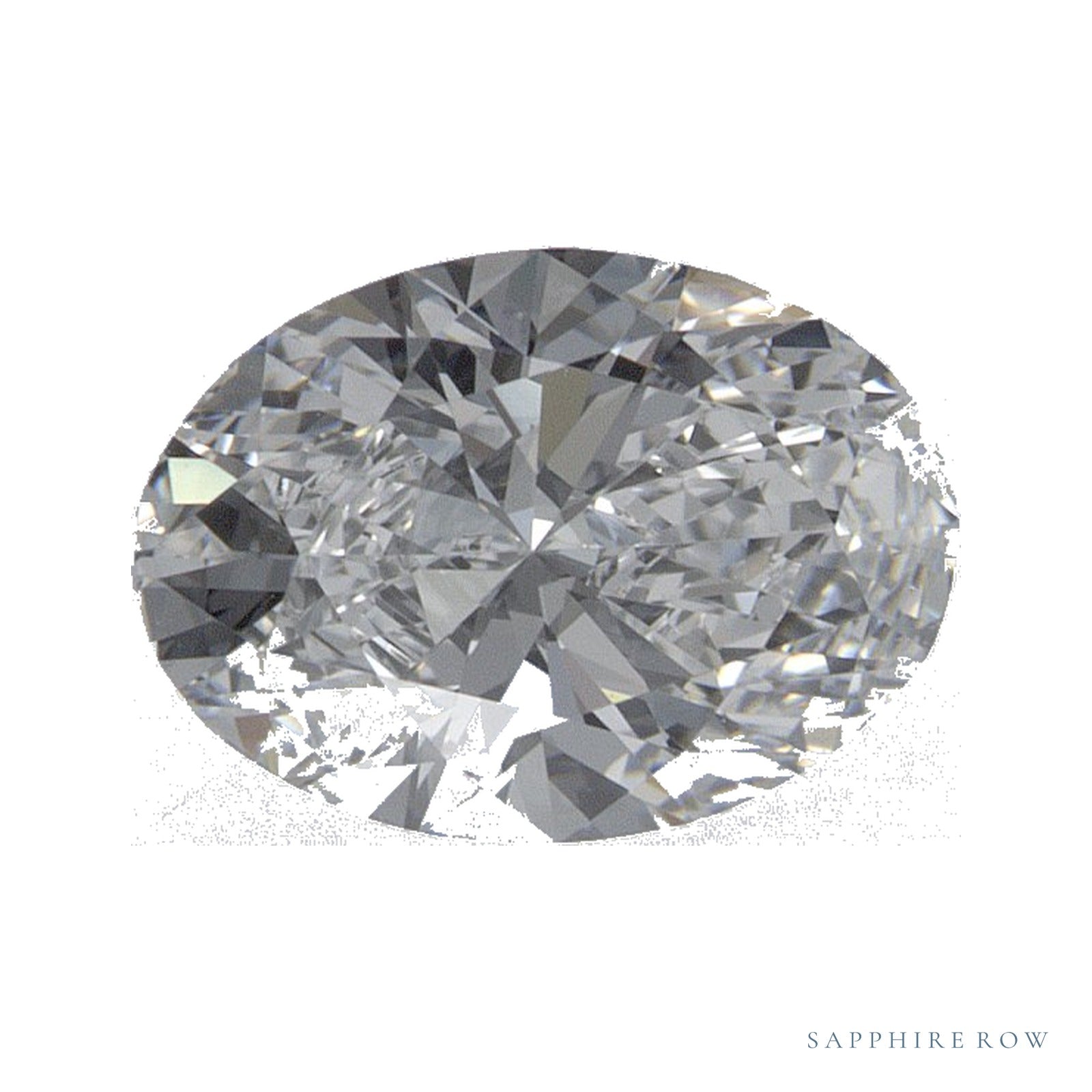 1.01 ct lab-grown diamond, oval cut | Sapphire Row · cut4