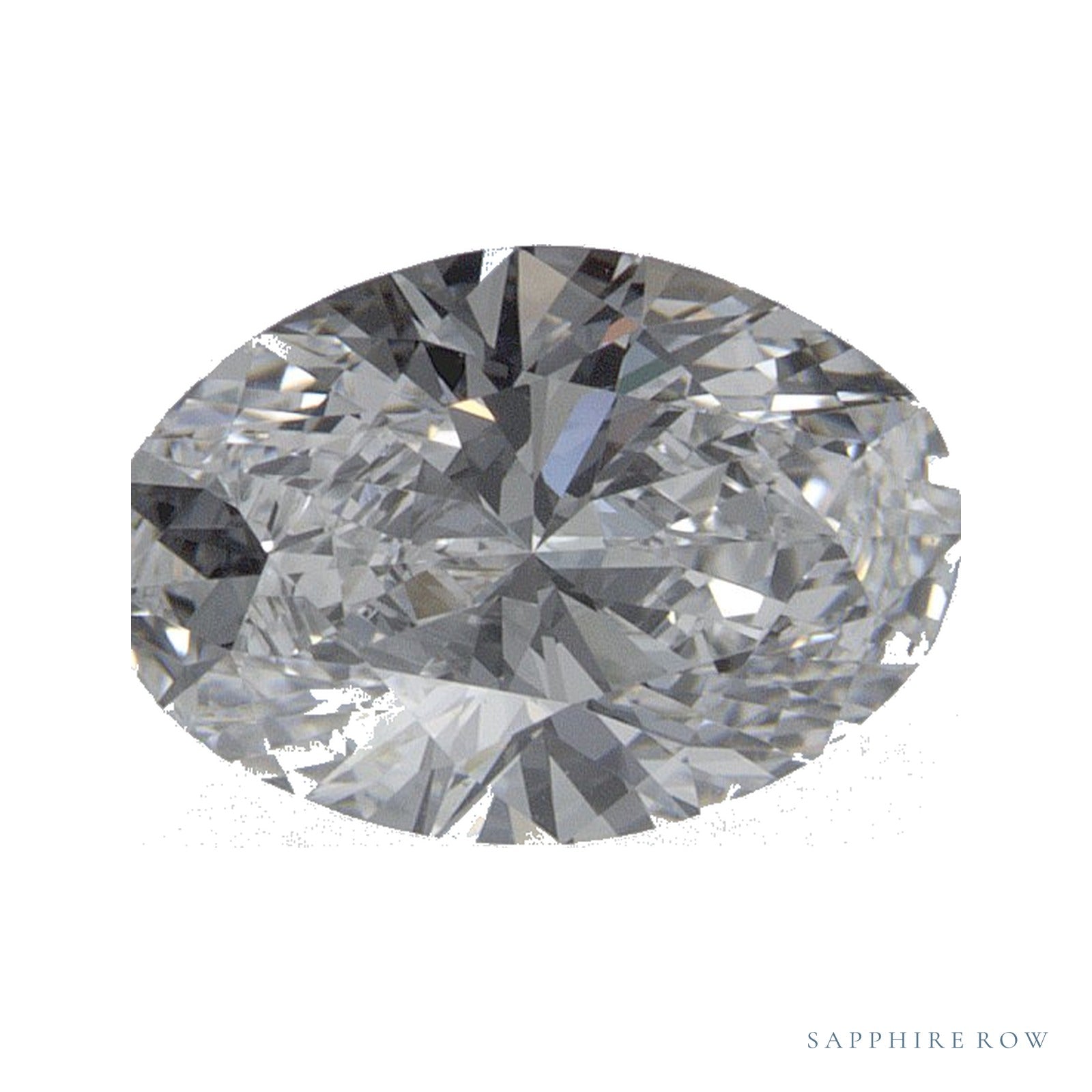 1.01 ct lab-grown diamond, oval cut | Sapphire Row · cut4