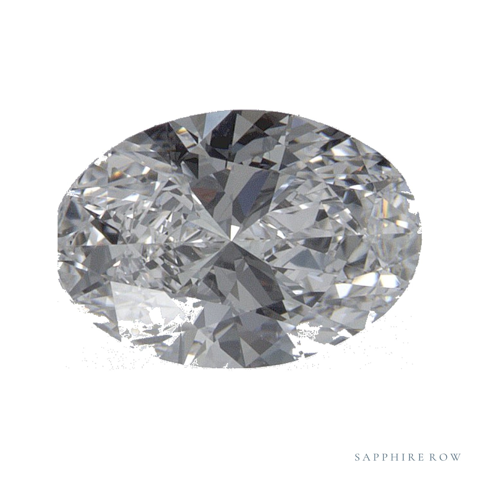 1.01 ct lab-grown diamond, oval cut | Sapphire Row · cut4