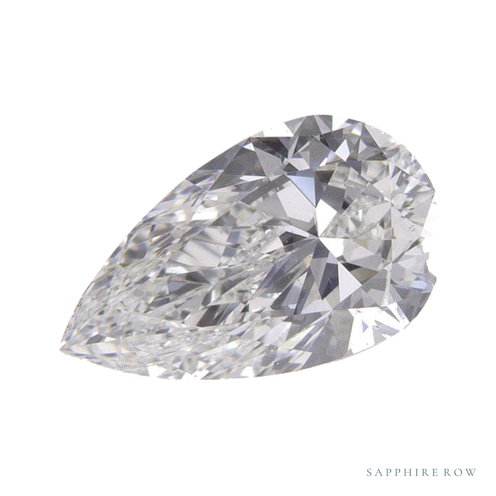1.00 ct natural diamond, pear cut | Sapphire Row · cut4