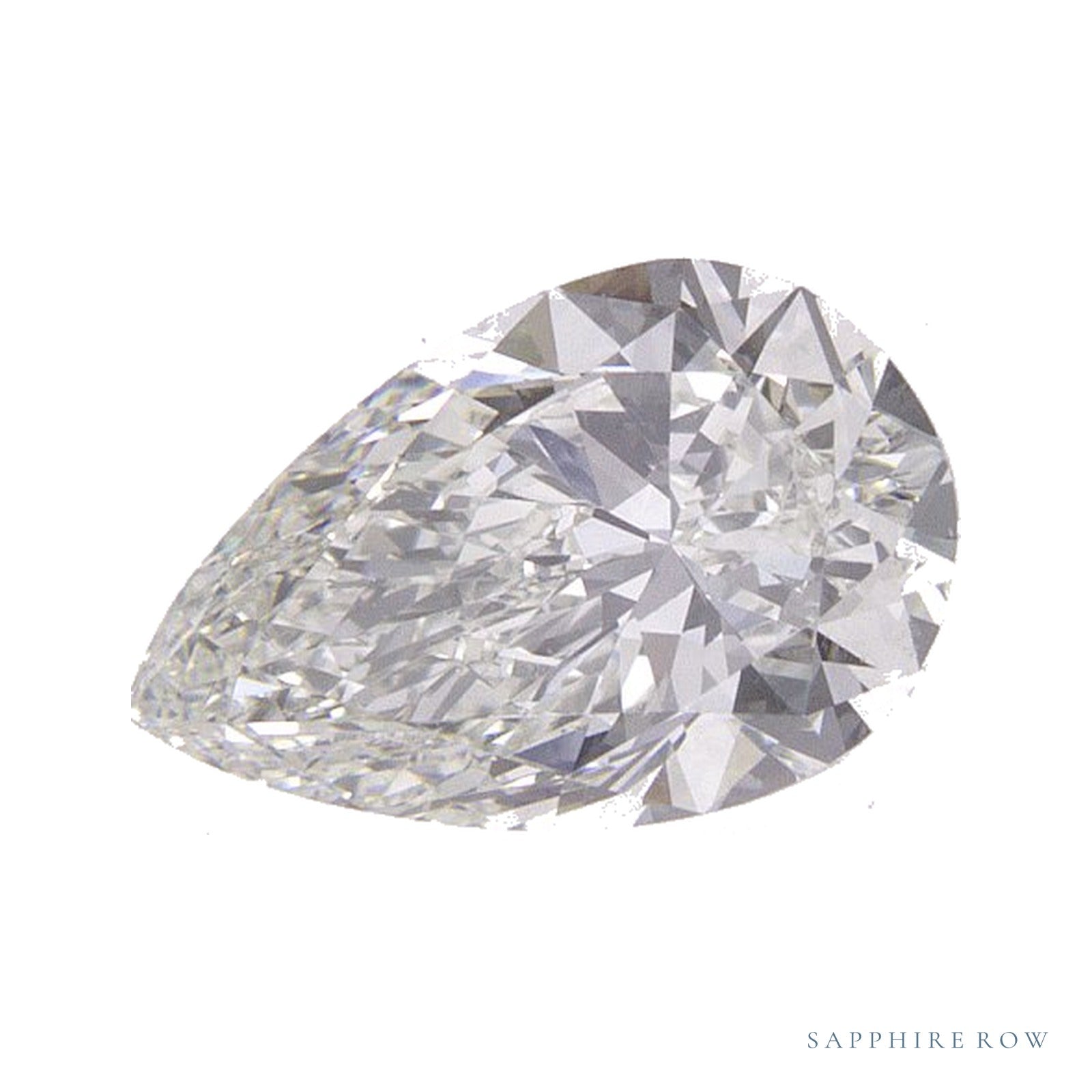 1.00 ct natural diamond, pear cut | Sapphire Row · cut4