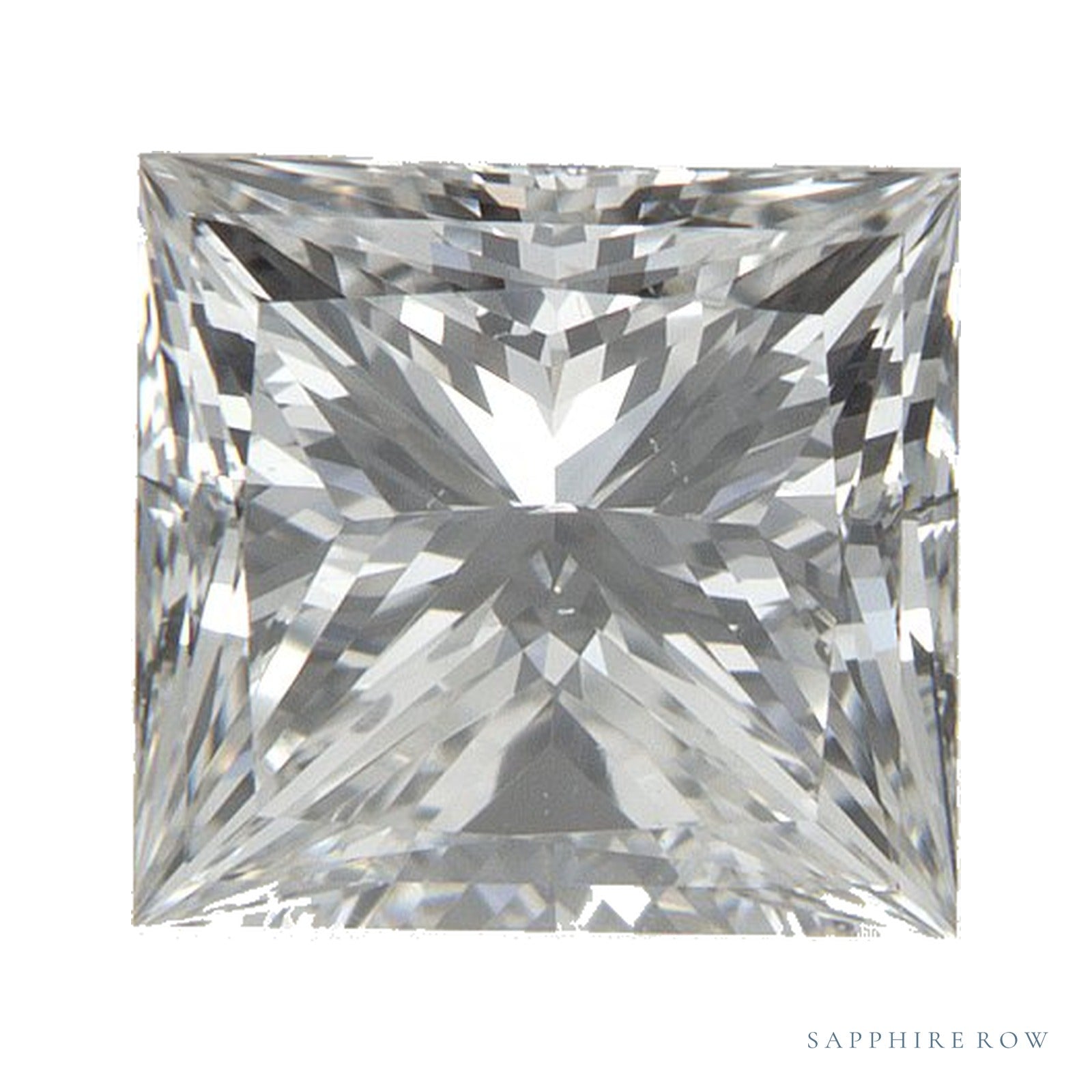 1.00 ct natural diamond, square cut | Sapphire Row · cut4