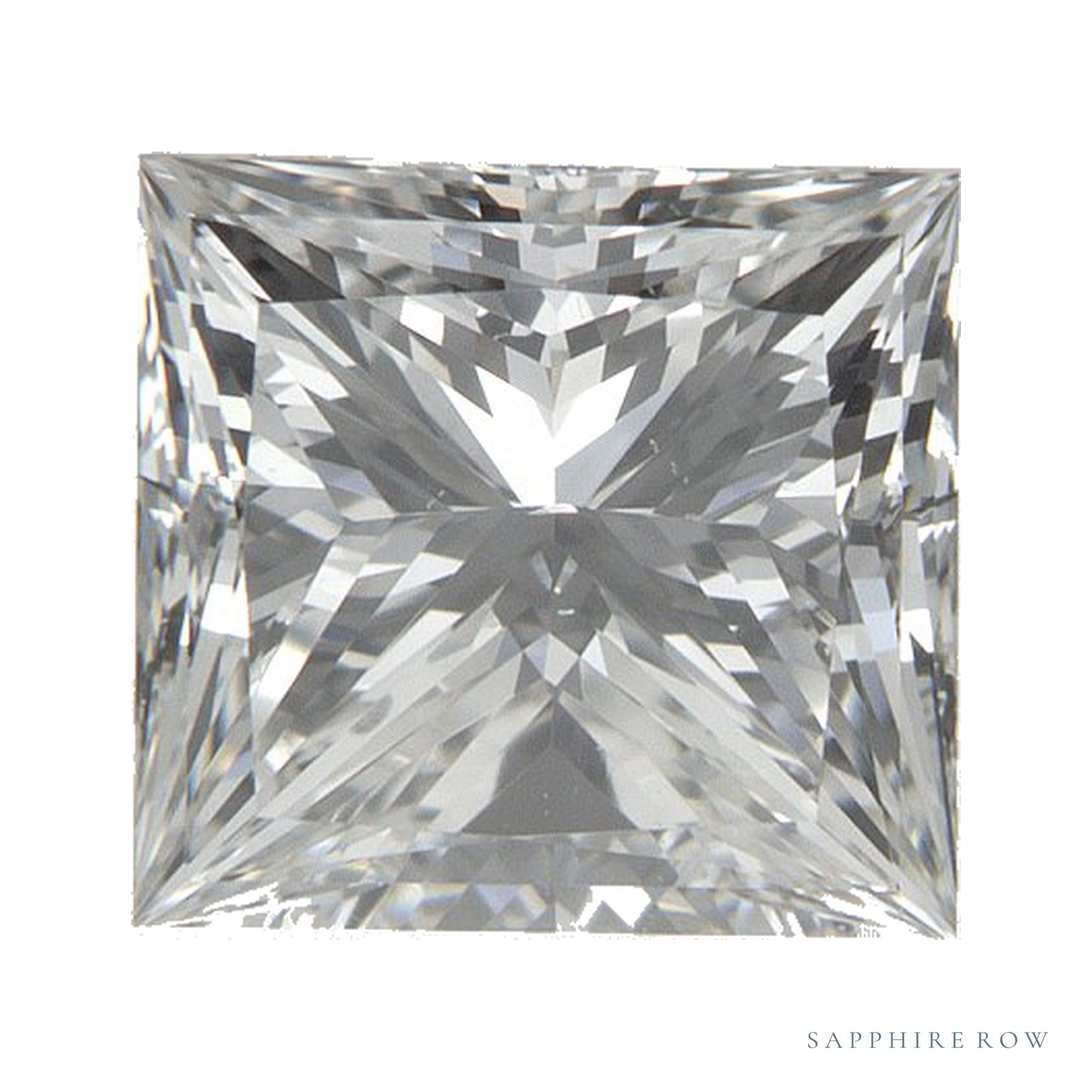 1.00 ct natural diamond, square cut | Sapphire Row · cut4
