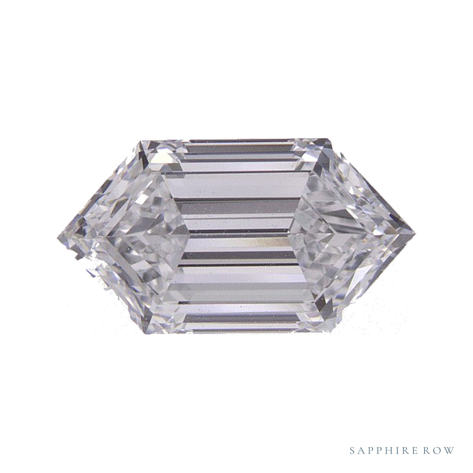 1.00 ct lab-grown diamond, elongated hexagon cut | Sapphire Row · cut4