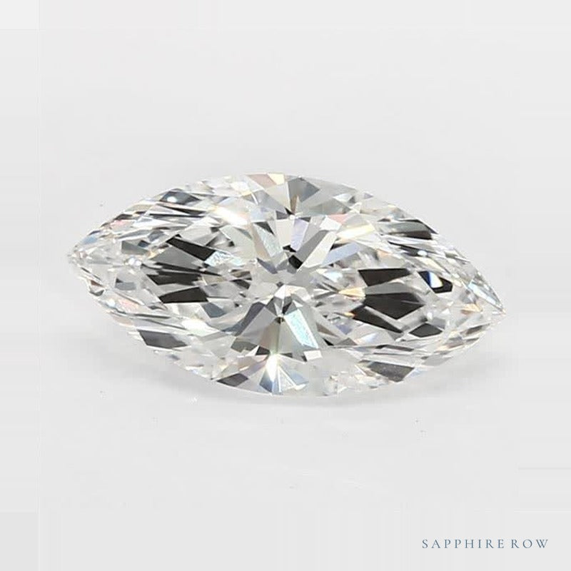 1.00 ct Marquise Lab-Grown Diamond – F VVS1 – Faceted Cut – GCAL Certified — Sapphire Row · cut7