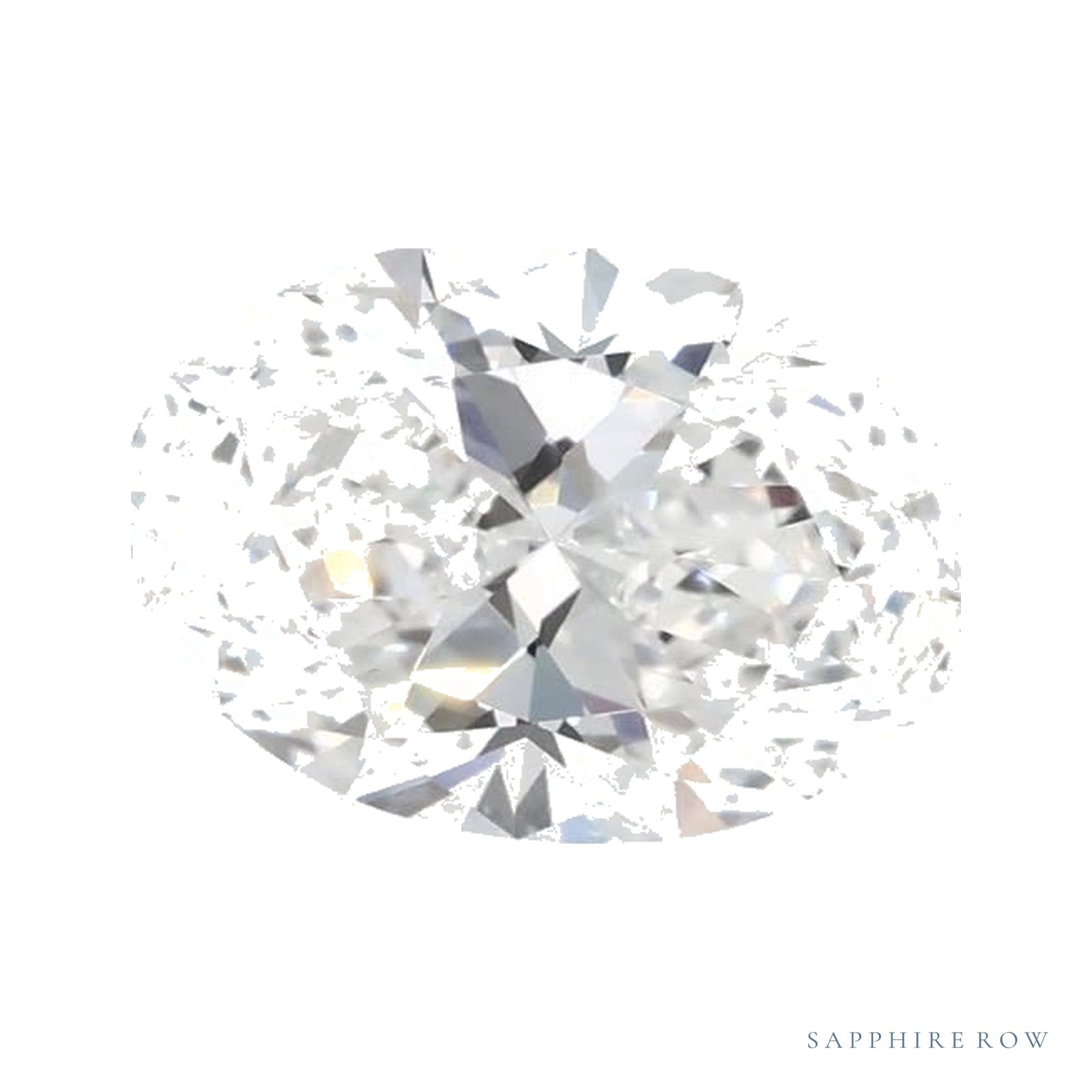 1.00 ct lab-grown diamond, oval cut | Sapphire Row · cut4
