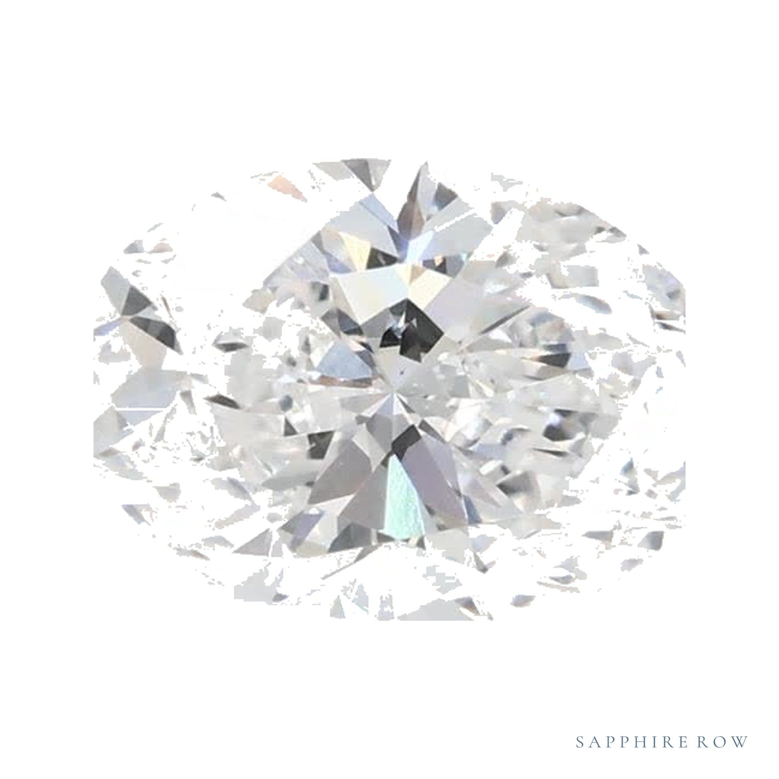 1.00 ct lab-grown diamond, oval cut | Sapphire Row · cut4