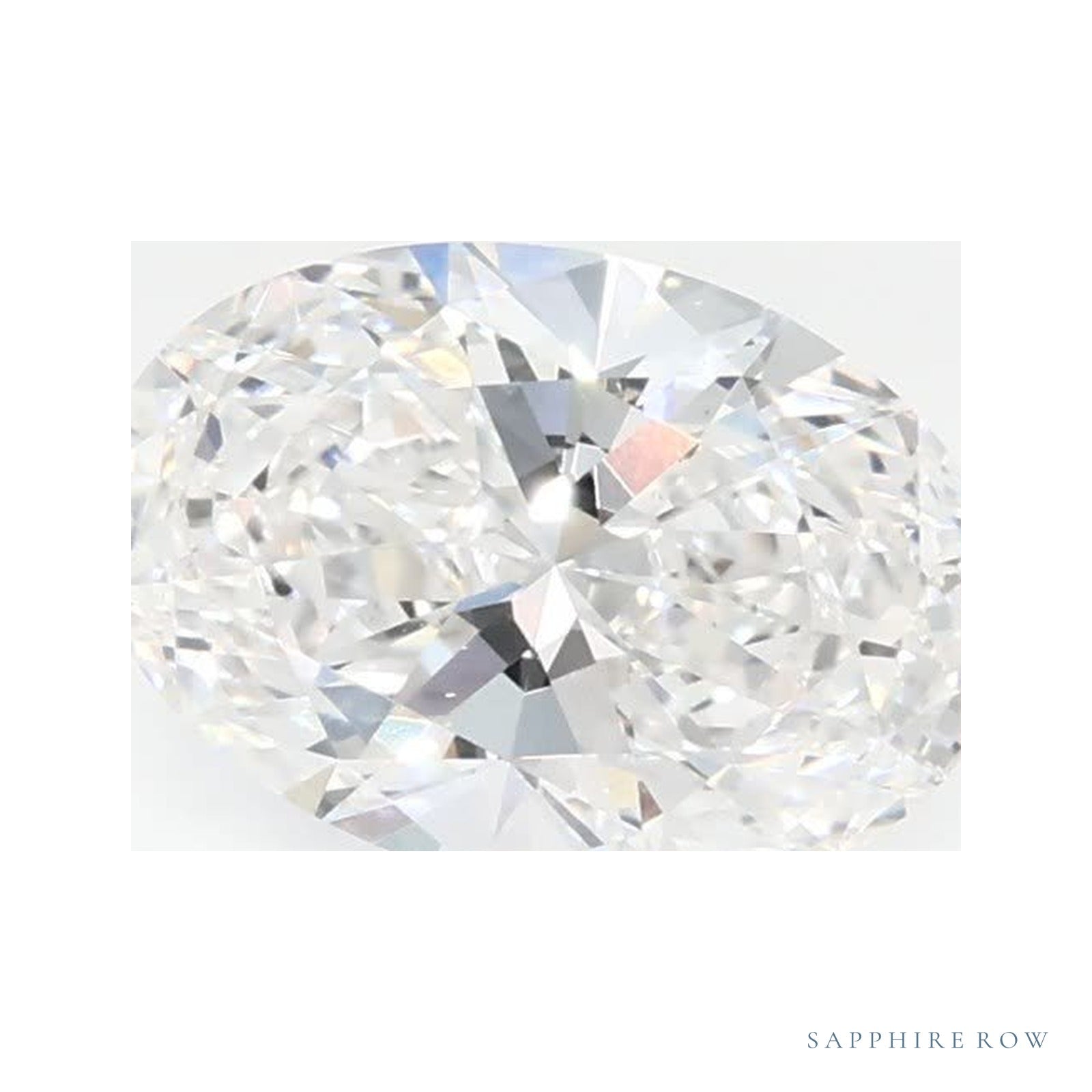 1.00 ct lab-grown diamond, oval cut | Sapphire Row · cut4