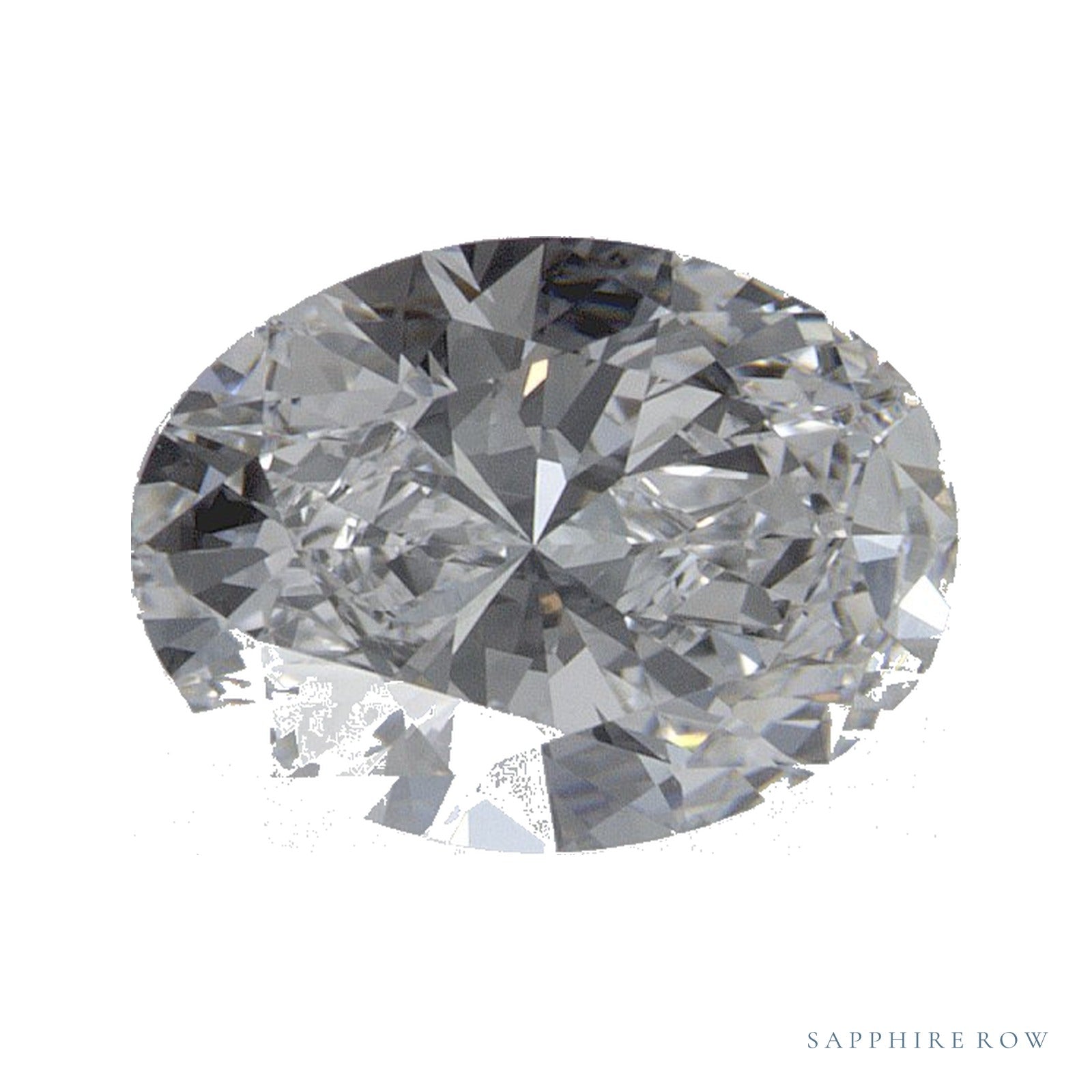 1.00 ct lab-grown diamond, oval cut | Sapphire Row · cut4