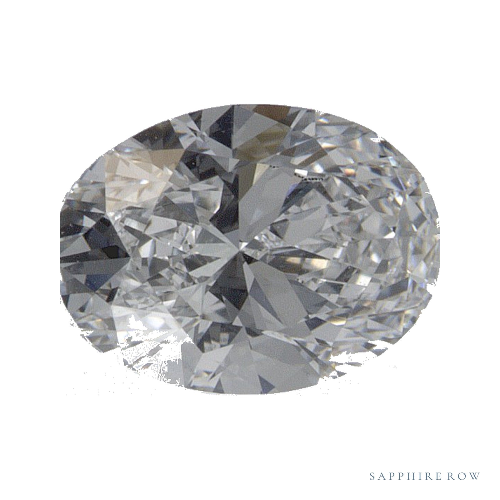 1.00 ct lab-grown diamond, oval cut | Sapphire Row · cut4