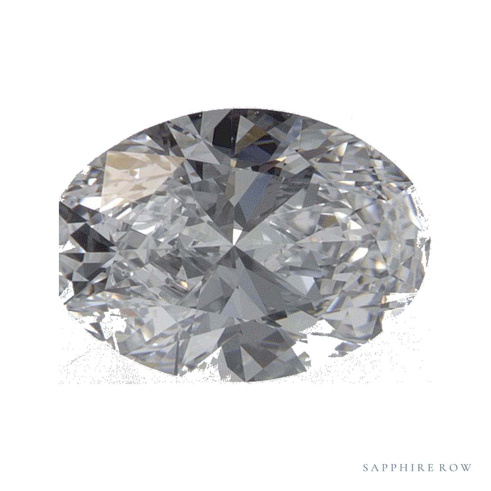 1.00 ct lab-grown diamond, oval cut | Sapphire Row · cut4