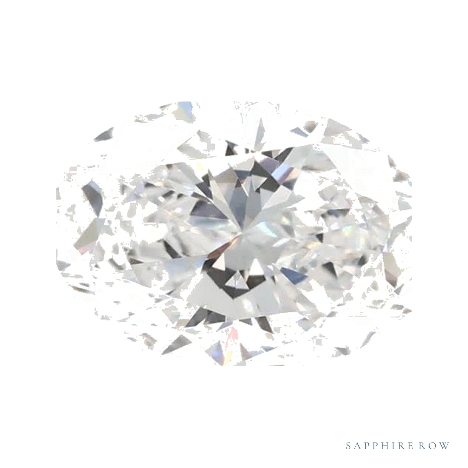 0.99 ct lab-grown diamond, oval cut | Sapphire Row · cut4