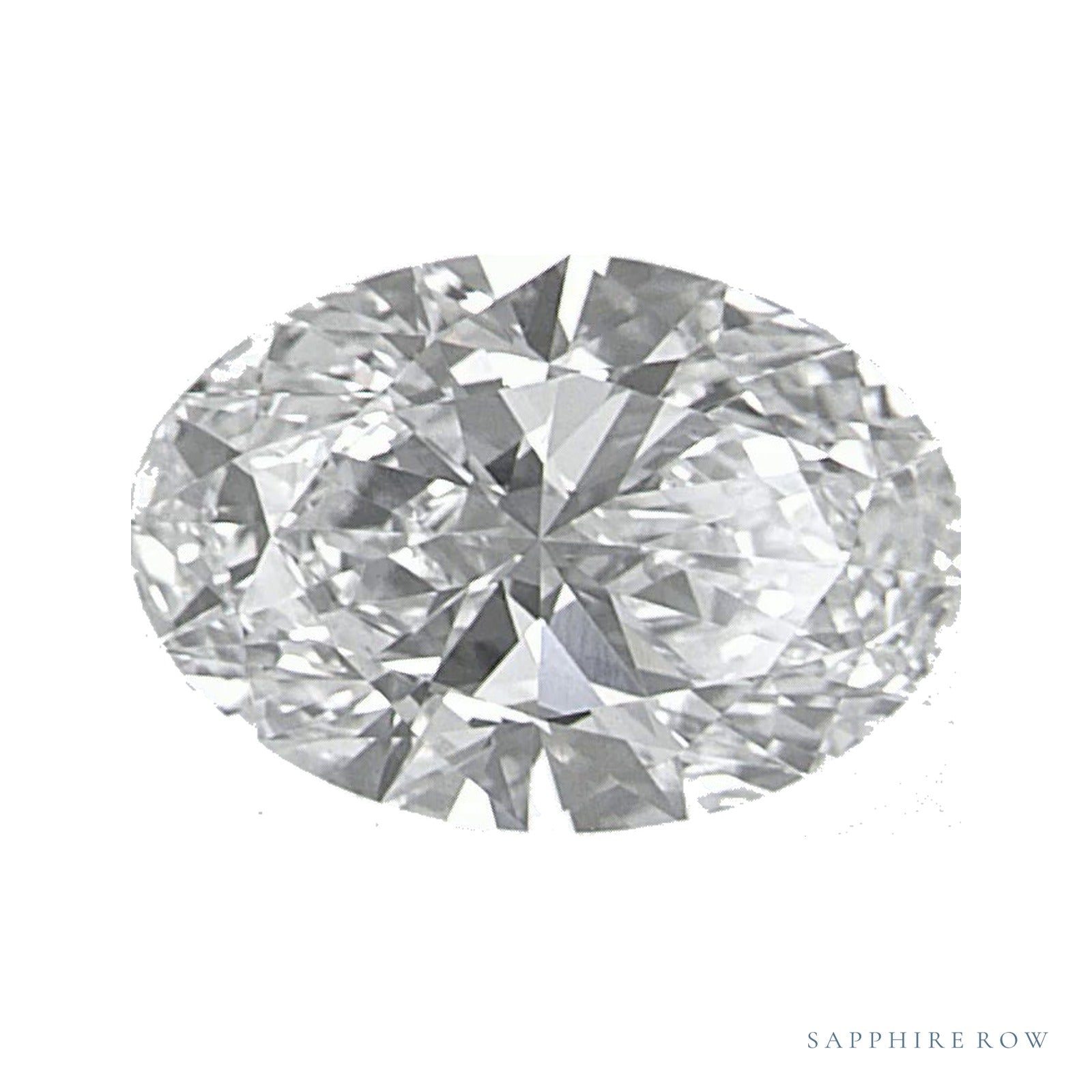 0.98 ct lab-grown diamond, oval cut | Sapphire Row · cut4