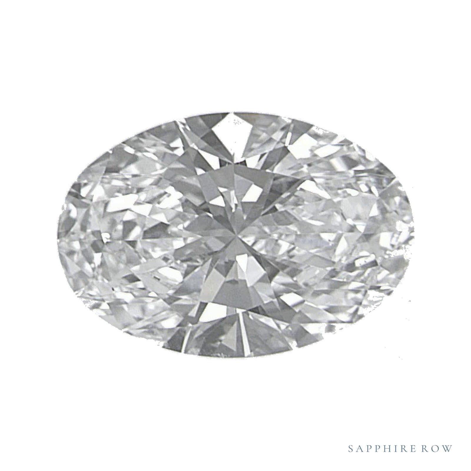 0.98 ct lab-grown diamond, oval cut | Sapphire Row · cut4
