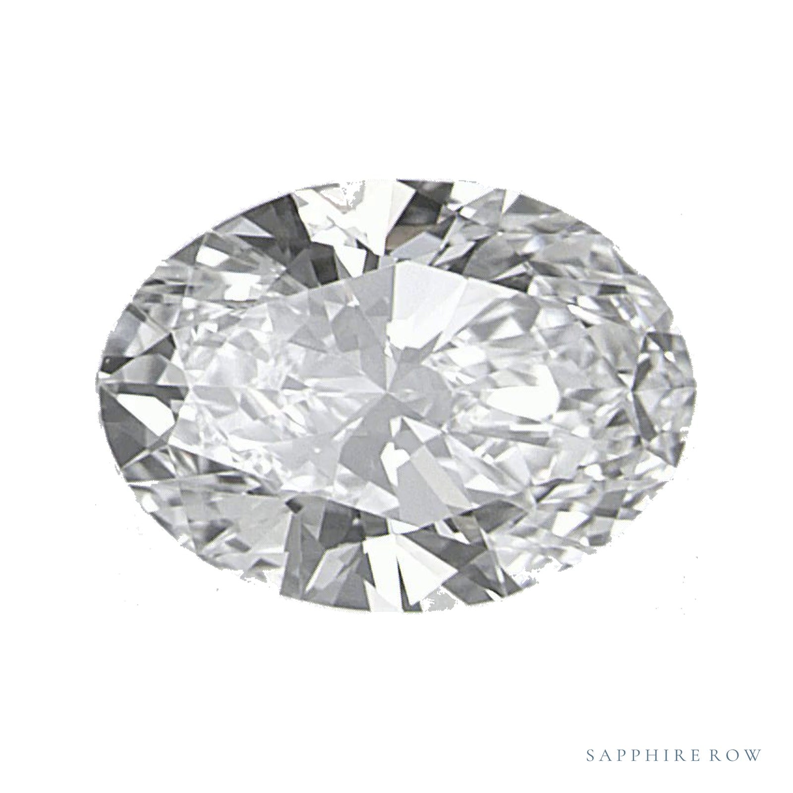 0.98 ct lab-grown diamond, oval cut | Sapphire Row · cut4