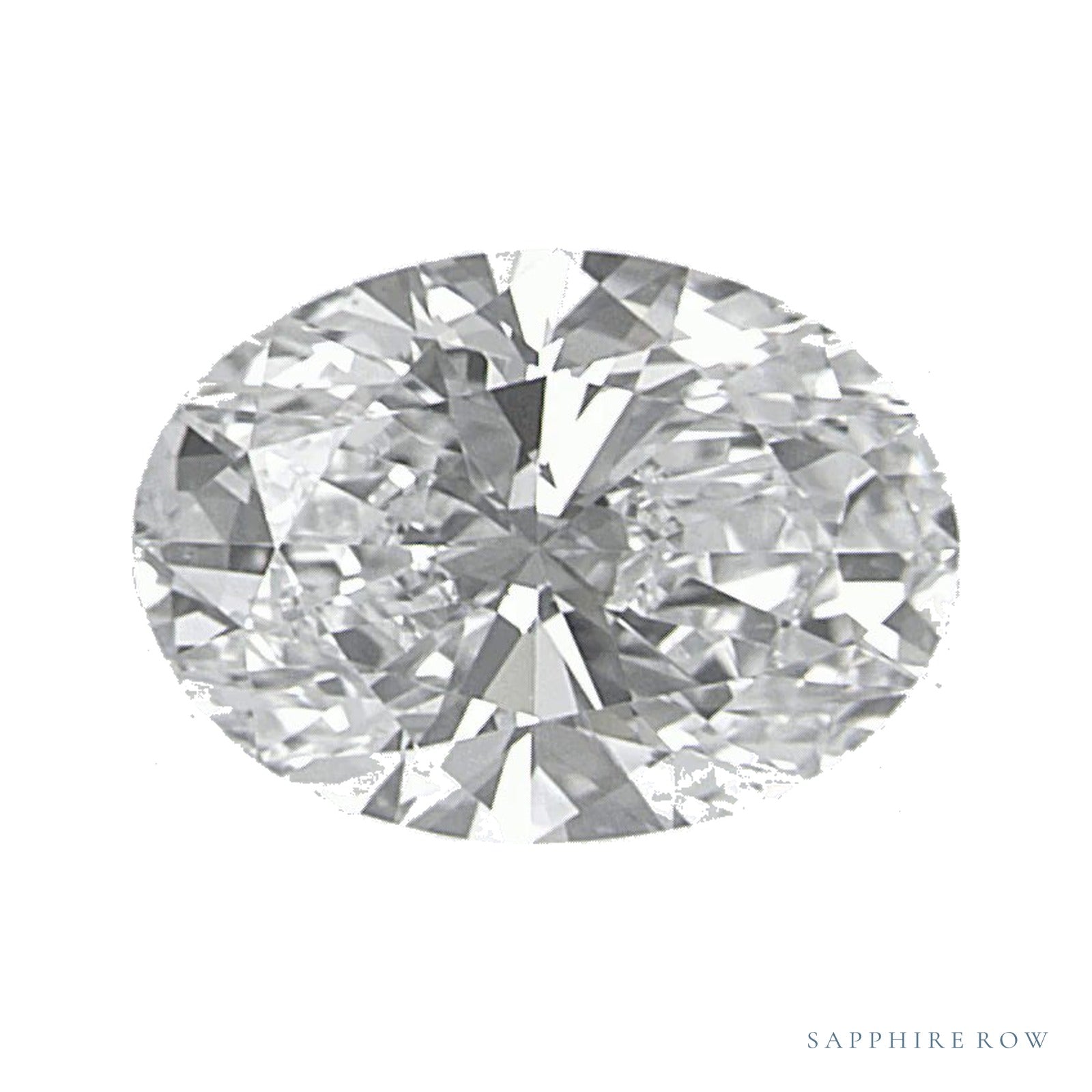 0.98 ct lab-grown diamond, oval cut | Sapphire Row · cut4