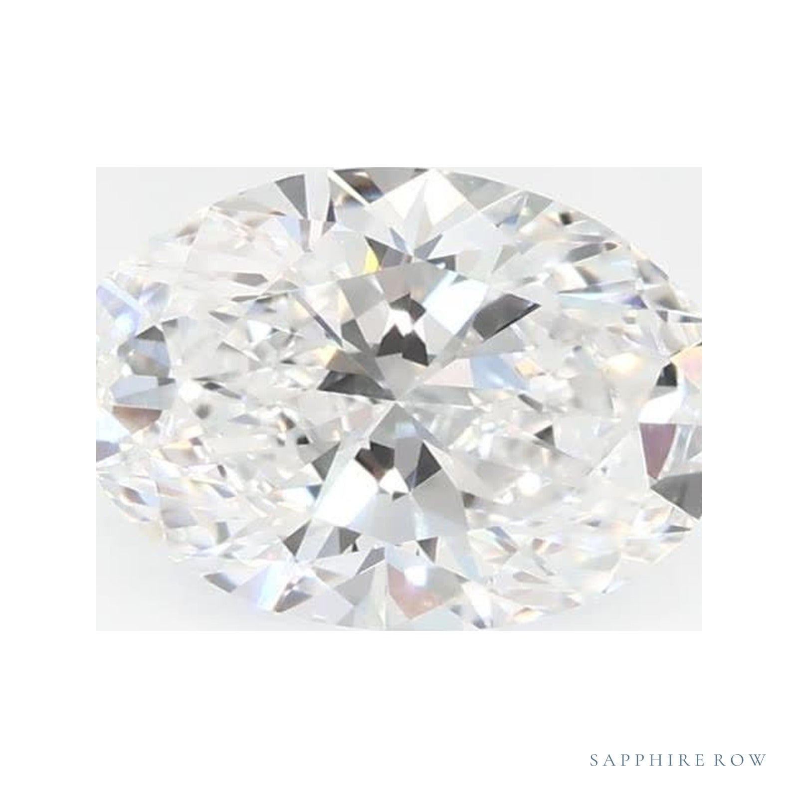 0.97 ct lab-grown diamond, oval cut | Sapphire Row · cut4