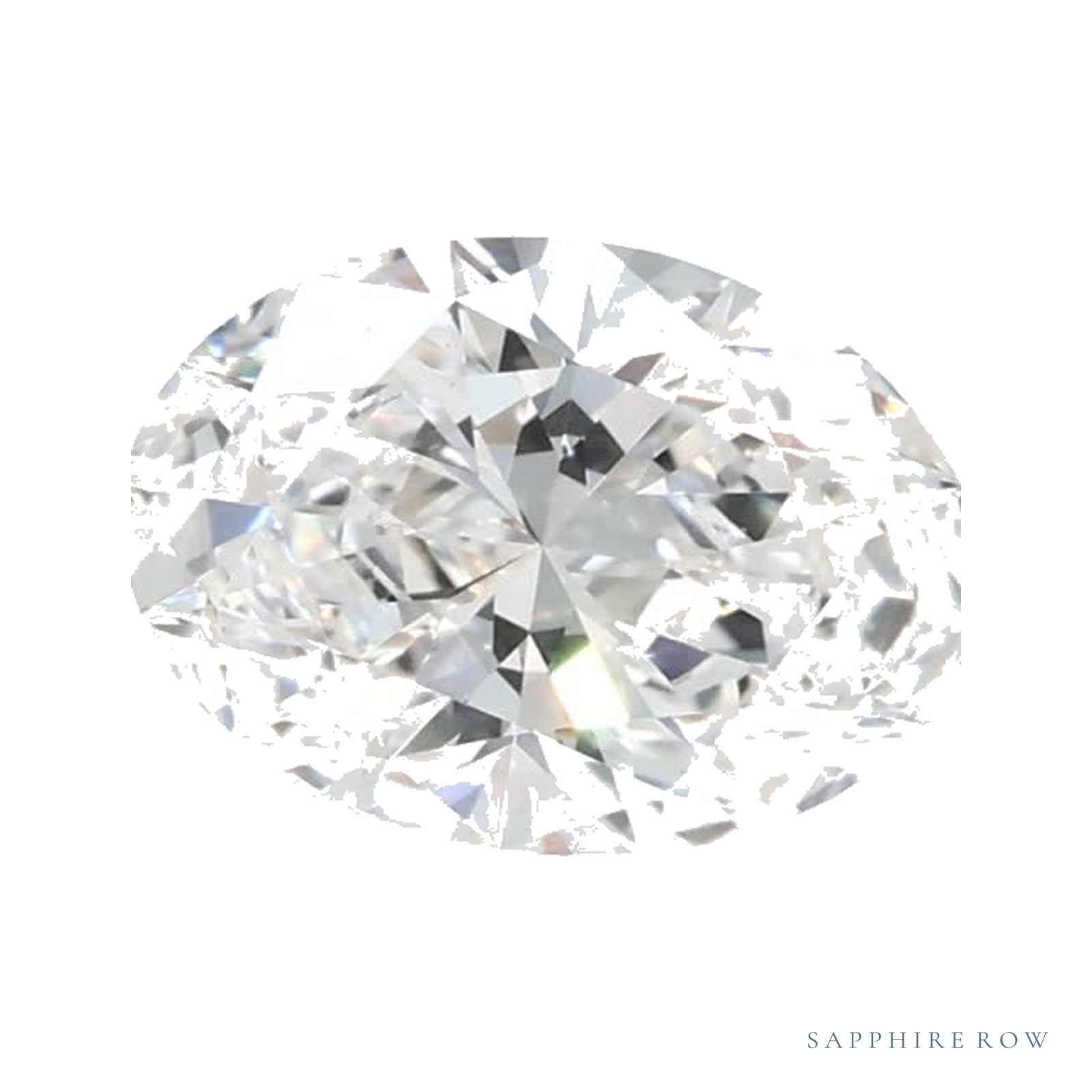0.97 ct lab-grown diamond, oval cut | Sapphire Row · cut4