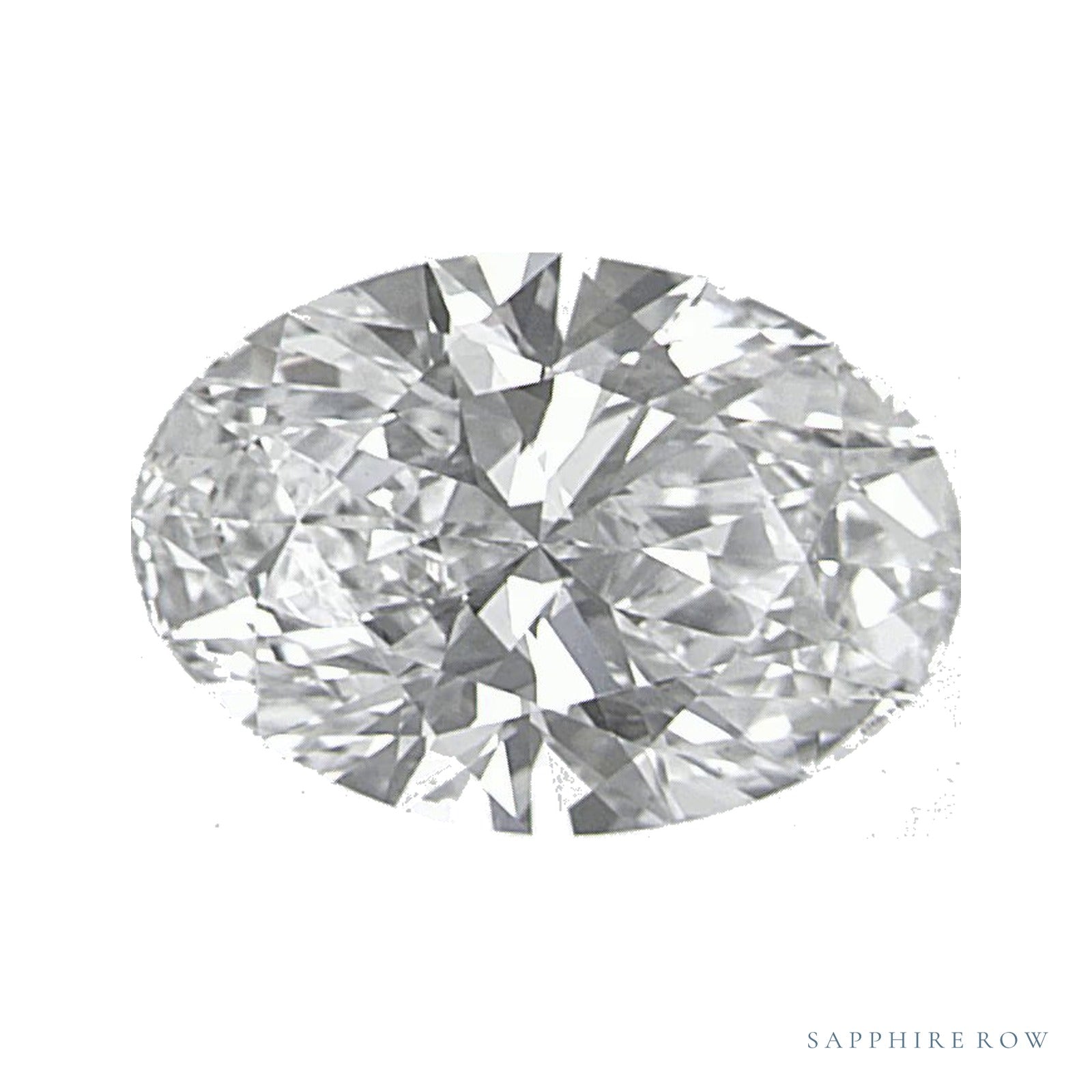 0.97 ct lab-grown diamond, oval cut | Sapphire Row · cut4