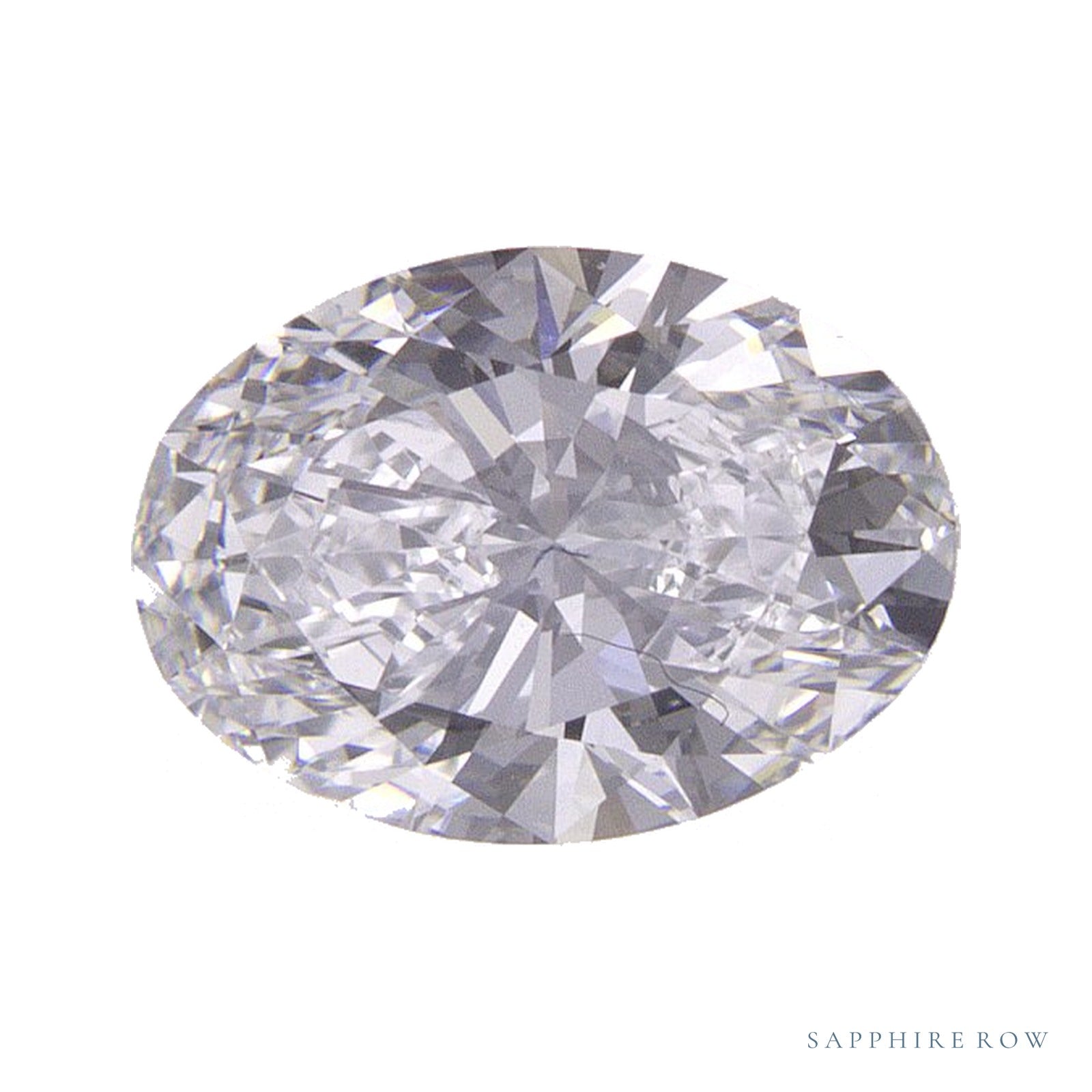 0.97 ct lab-grown diamond, oval cut | Sapphire Row · cut4