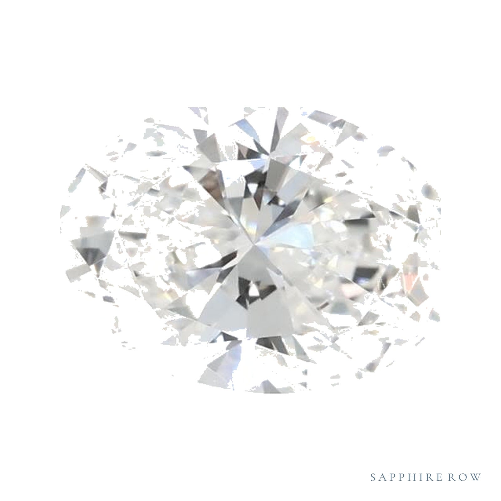 0.97 ct lab-grown diamond, oval cut | Sapphire Row · cut4