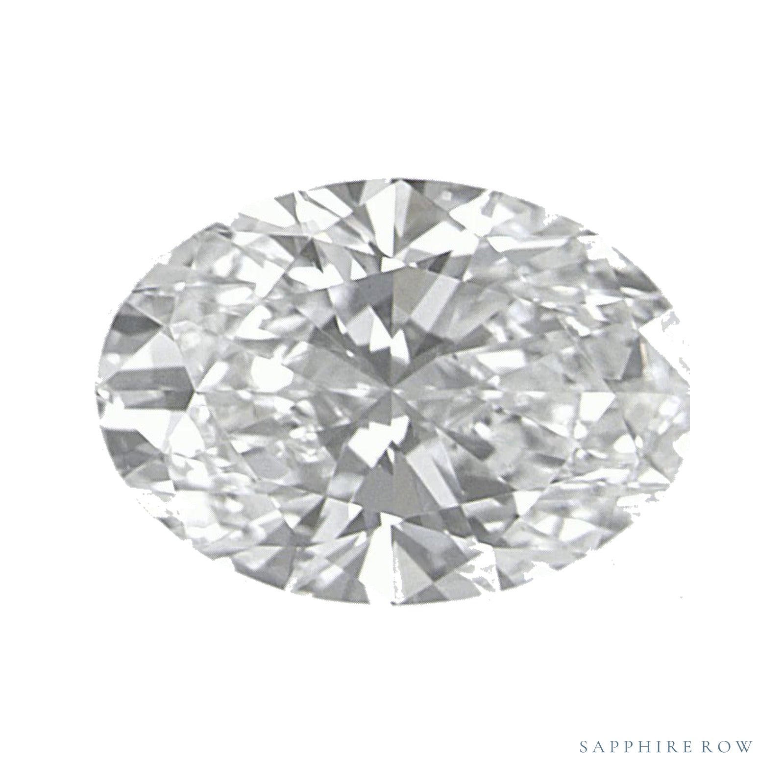 0.97 ct lab-grown diamond, oval cut | Sapphire Row · cut4