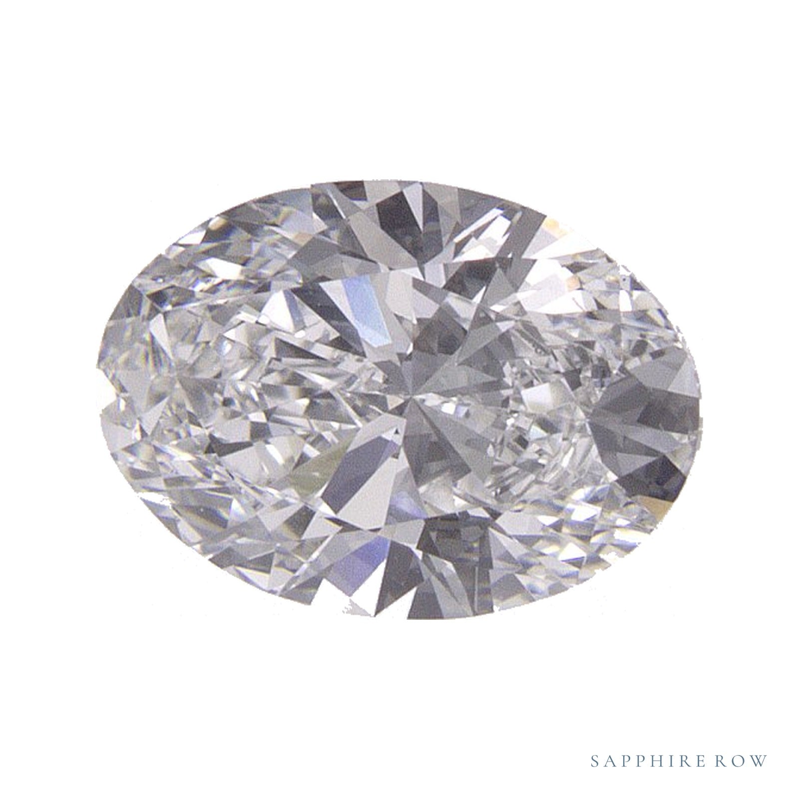 0.97 ct lab-grown diamond, oval cut | Sapphire Row · cut4