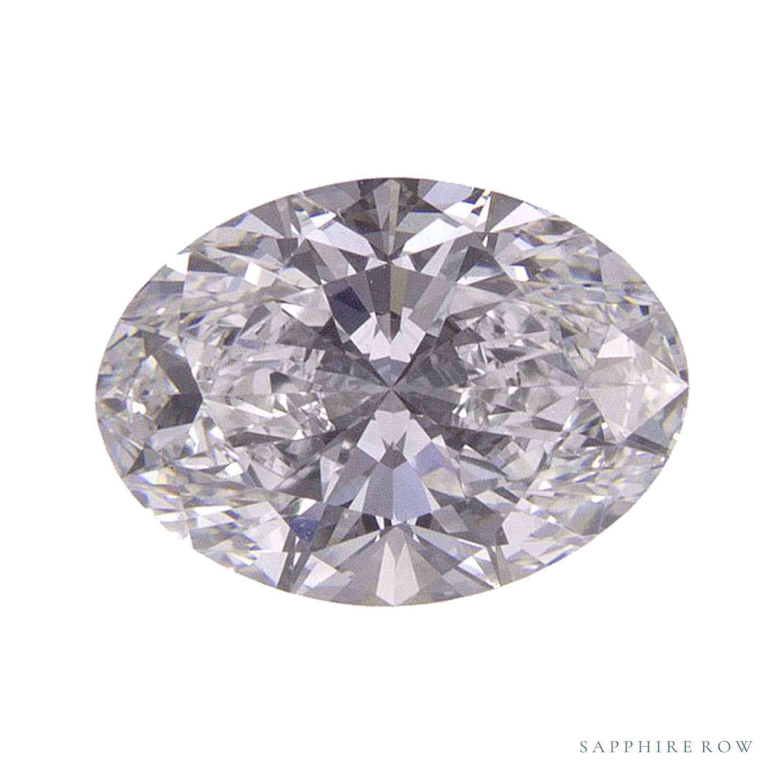 0.97 ct lab-grown diamond, oval cut | Sapphire Row · cut4