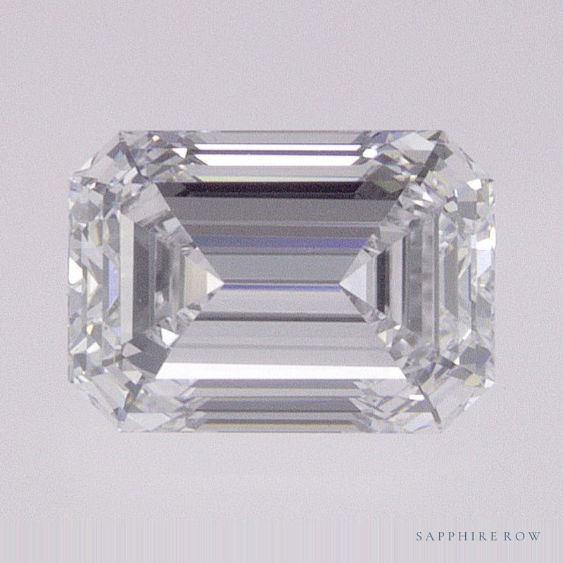0.97 ct lab-grown diamond, emerald cut | Sapphire Row · cut6
