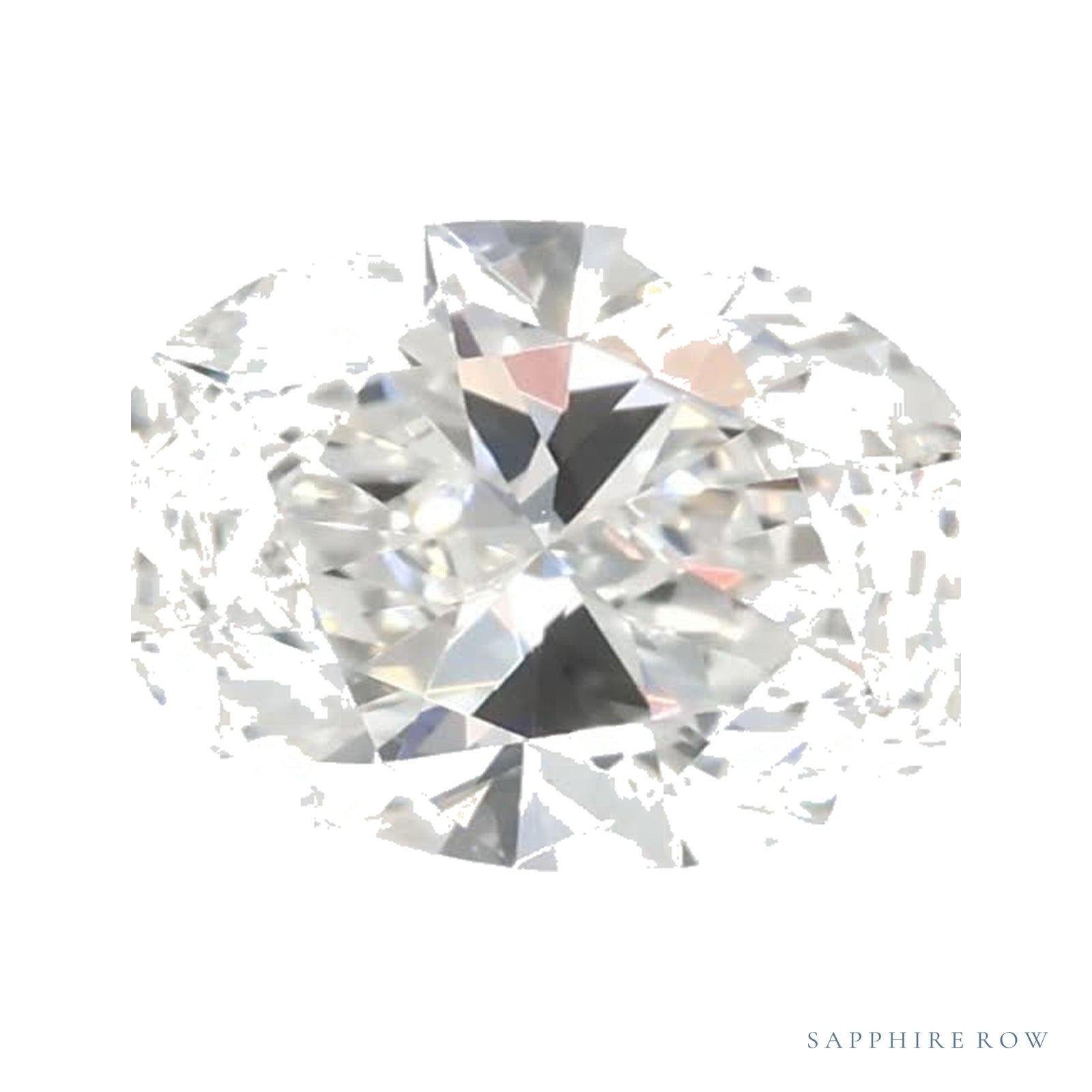 0.96 ct lab-grown diamond, oval cut | Sapphire Row · cut4