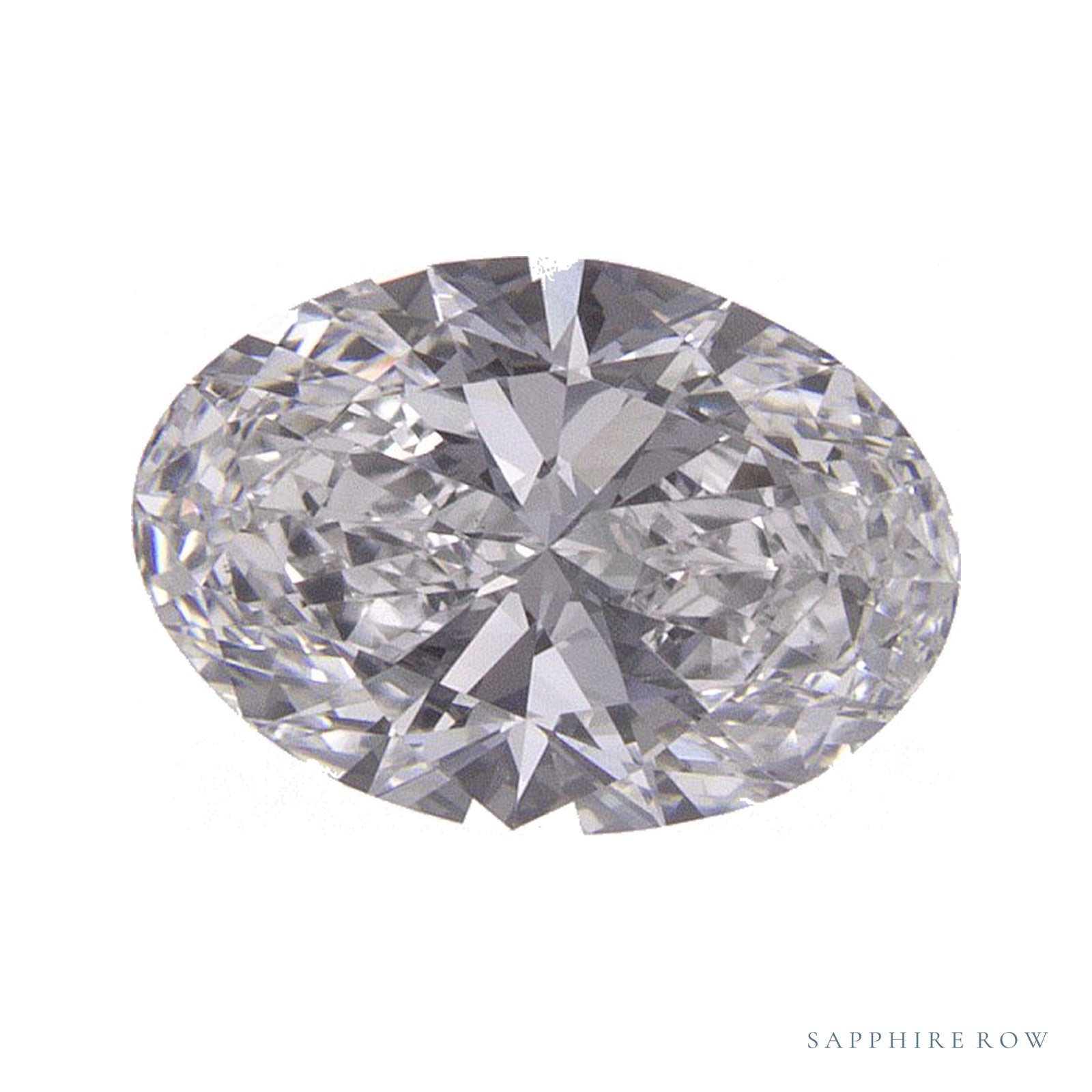 0.96 ct lab-grown diamond, oval cut | Sapphire Row · cut4