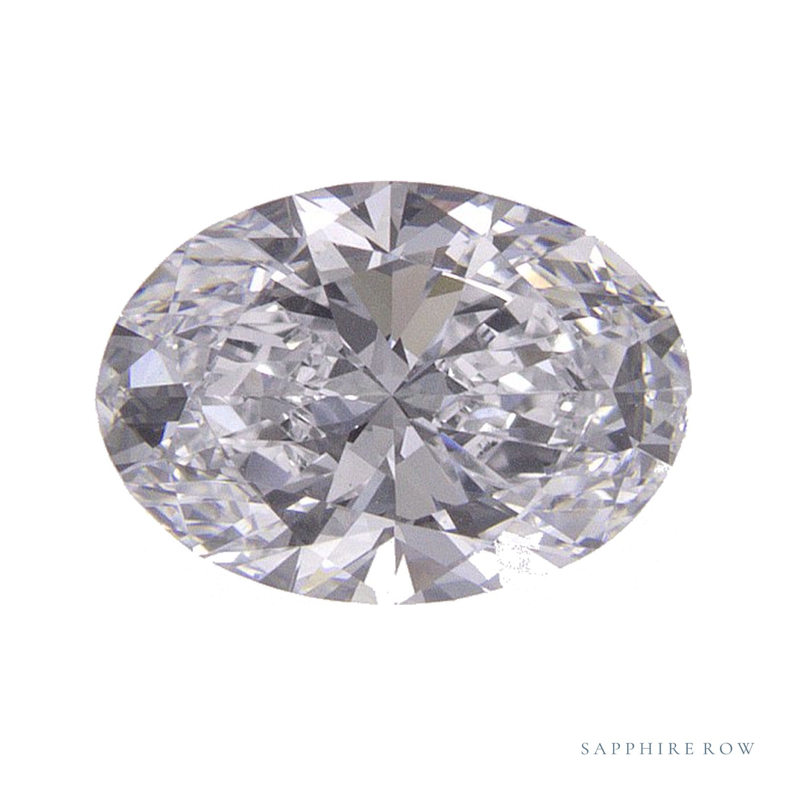 0.96 ct lab-grown diamond, oval cut | Sapphire Row · cut4