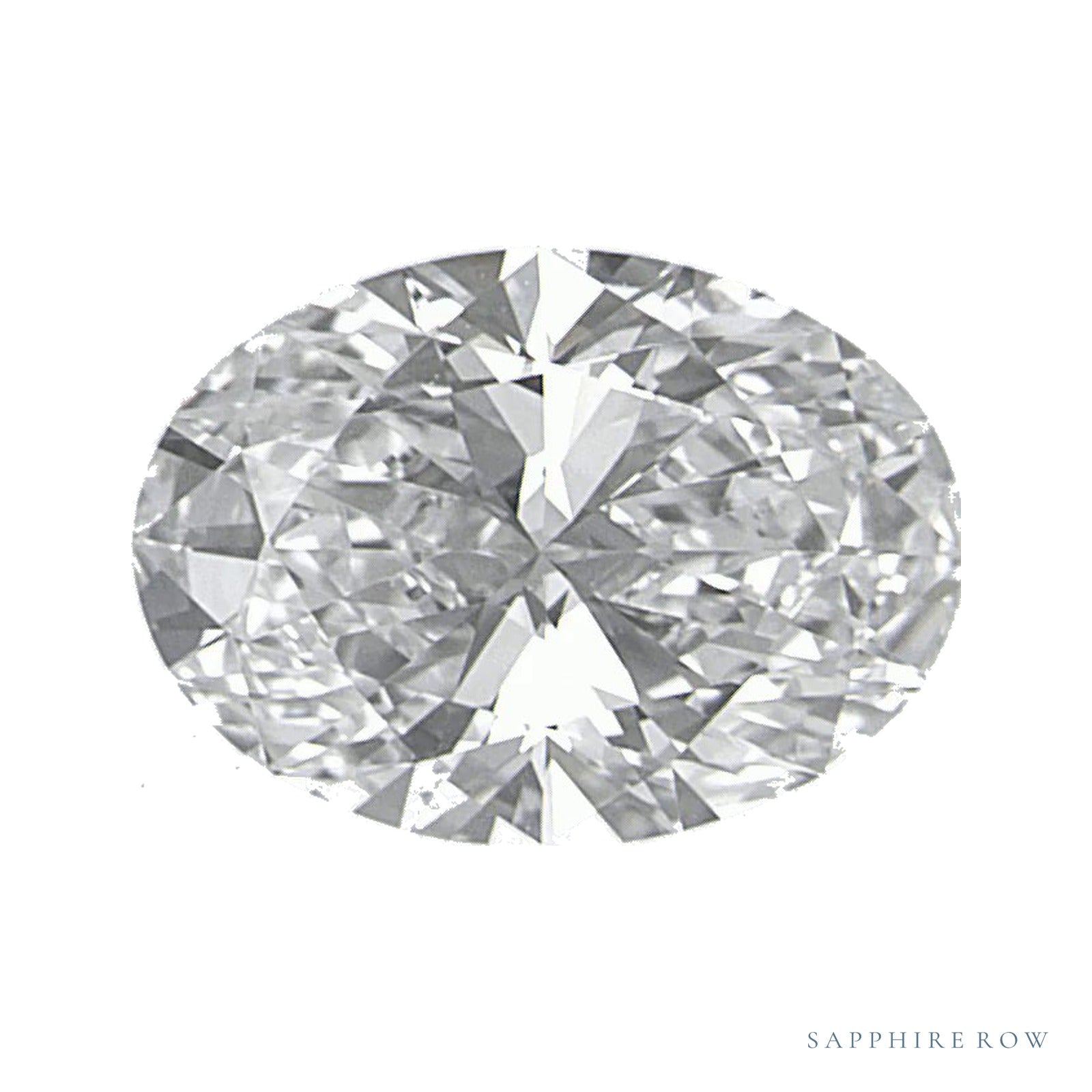 0.96 ct lab-grown diamond, oval cut | Sapphire Row · cut4