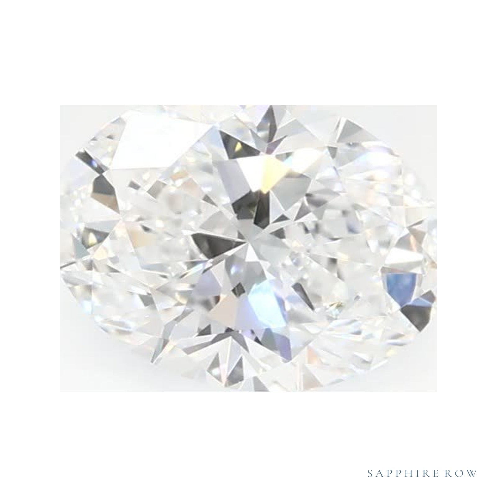 0.95 ct lab-grown diamond, oval cut | Sapphire Row · cut4