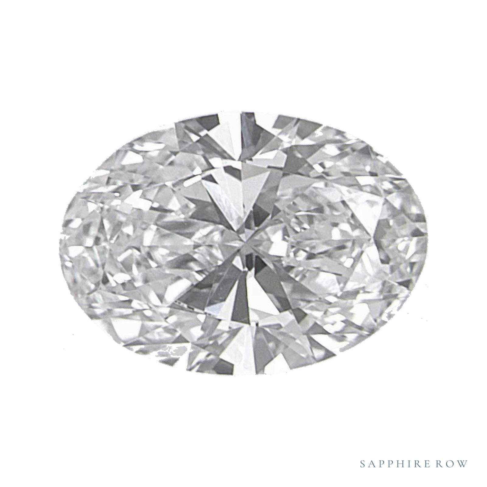 0.95 ct lab-grown diamond, oval cut | Sapphire Row · cut4
