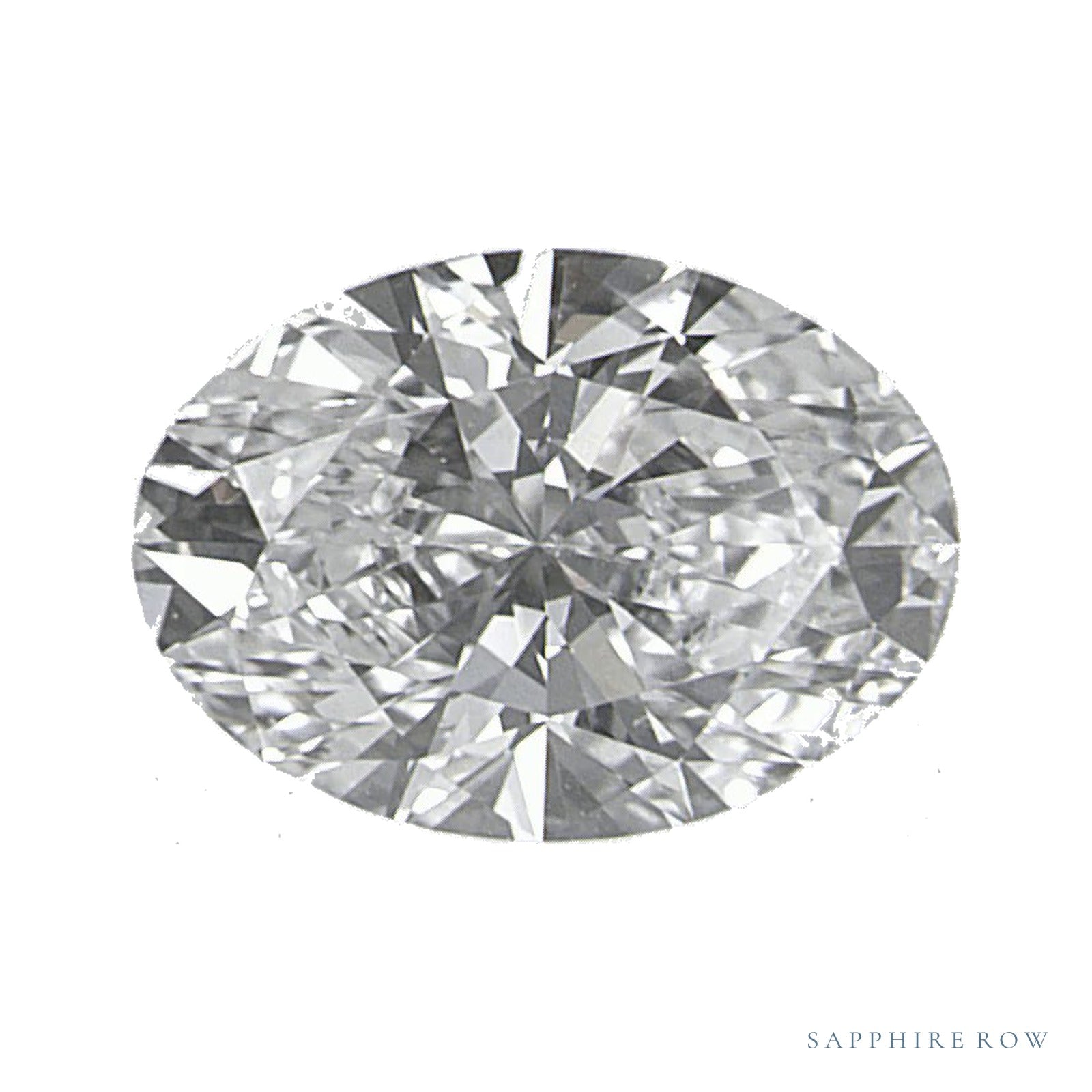 0.95 ct lab-grown diamond, oval cut | Sapphire Row · cut4