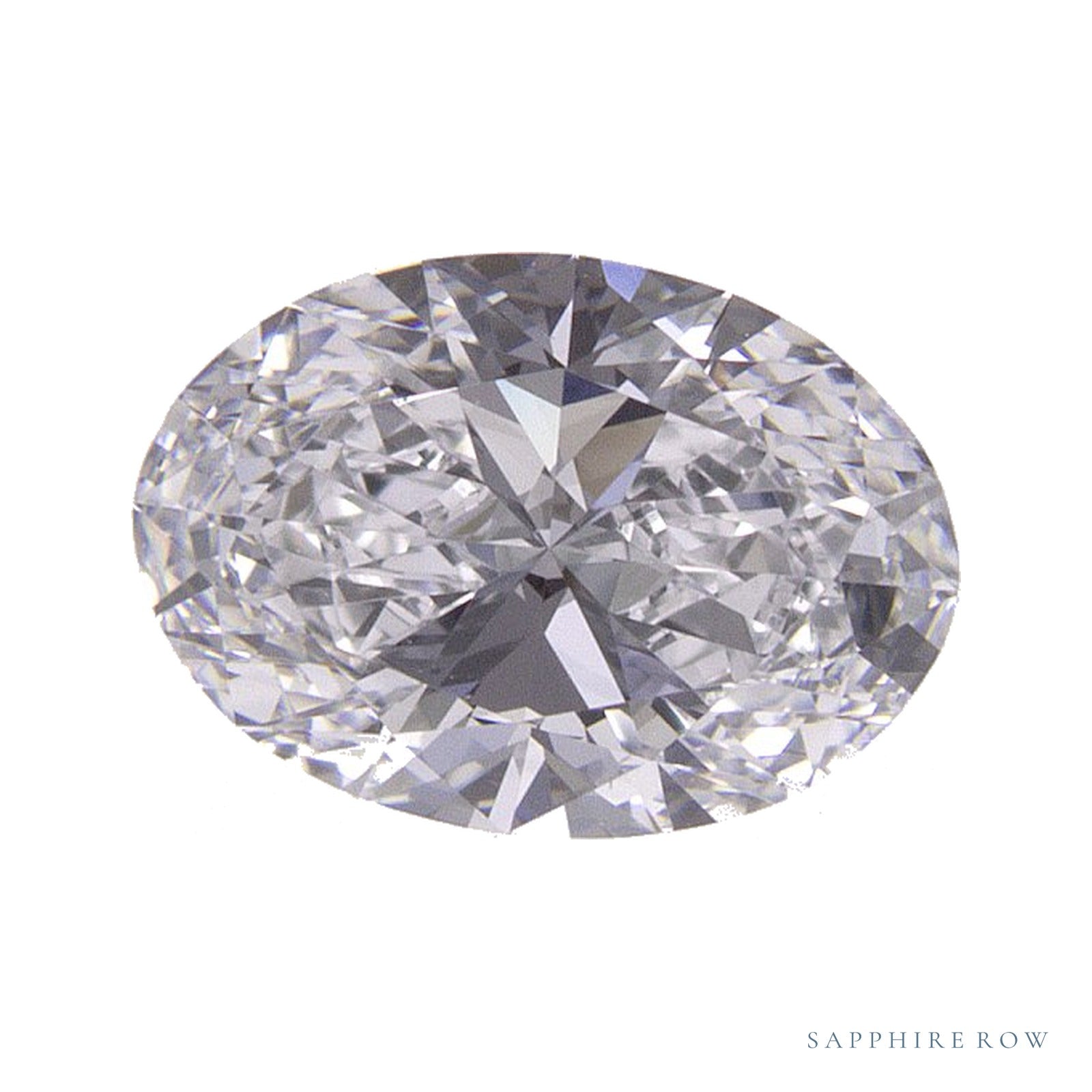 0.95 ct lab-grown diamond, oval cut | Sapphire Row · cut4