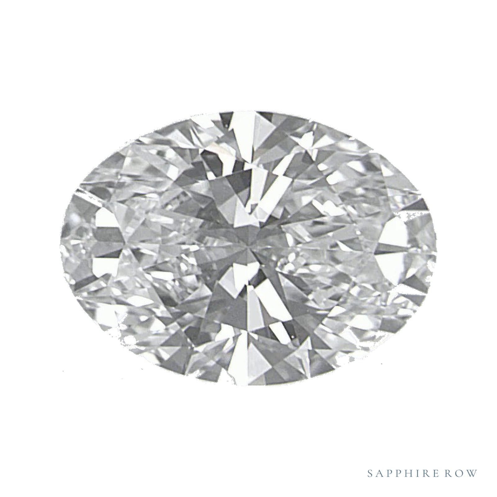 0.95 ct lab-grown diamond, oval cut | Sapphire Row · cut4