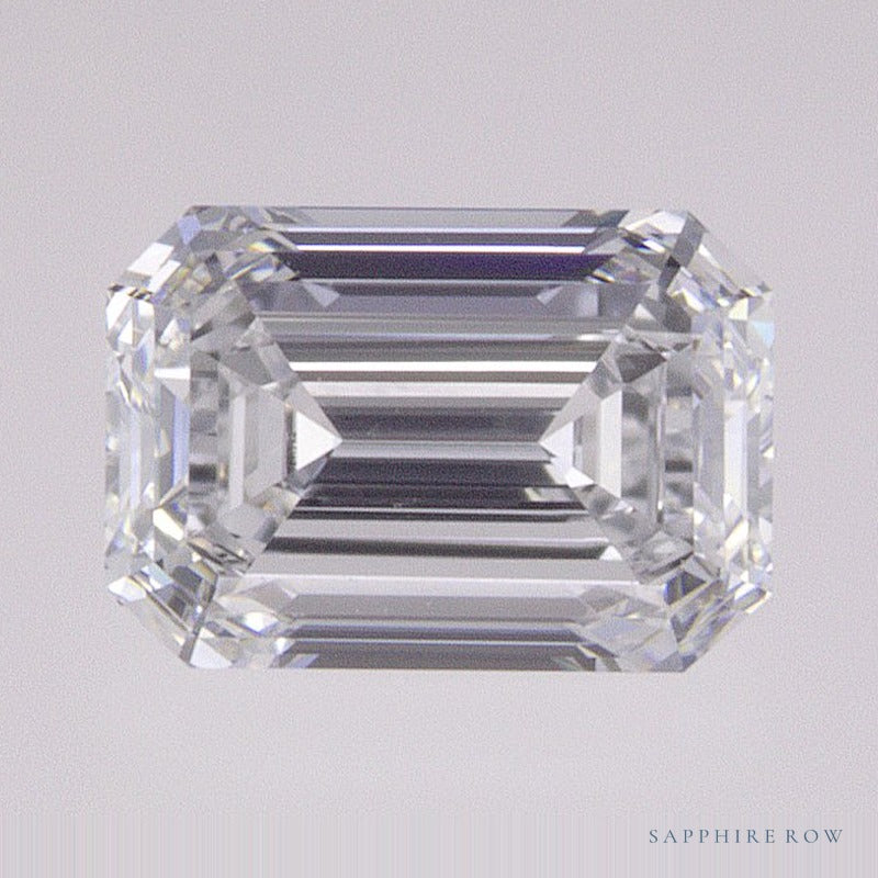 0.95 ct lab-grown diamond, emerald cut | Sapphire Row · cut6