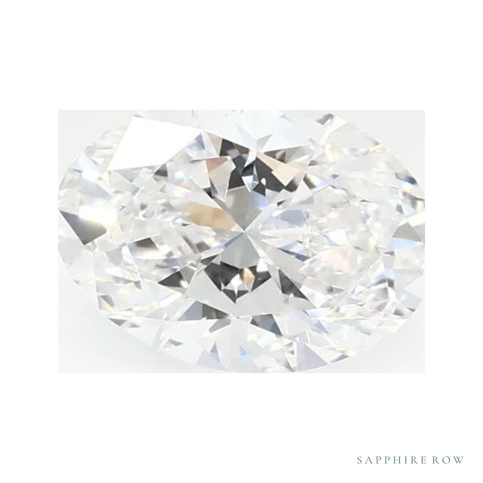 0.94 ct lab-grown diamond, oval cut | Sapphire Row · cut4